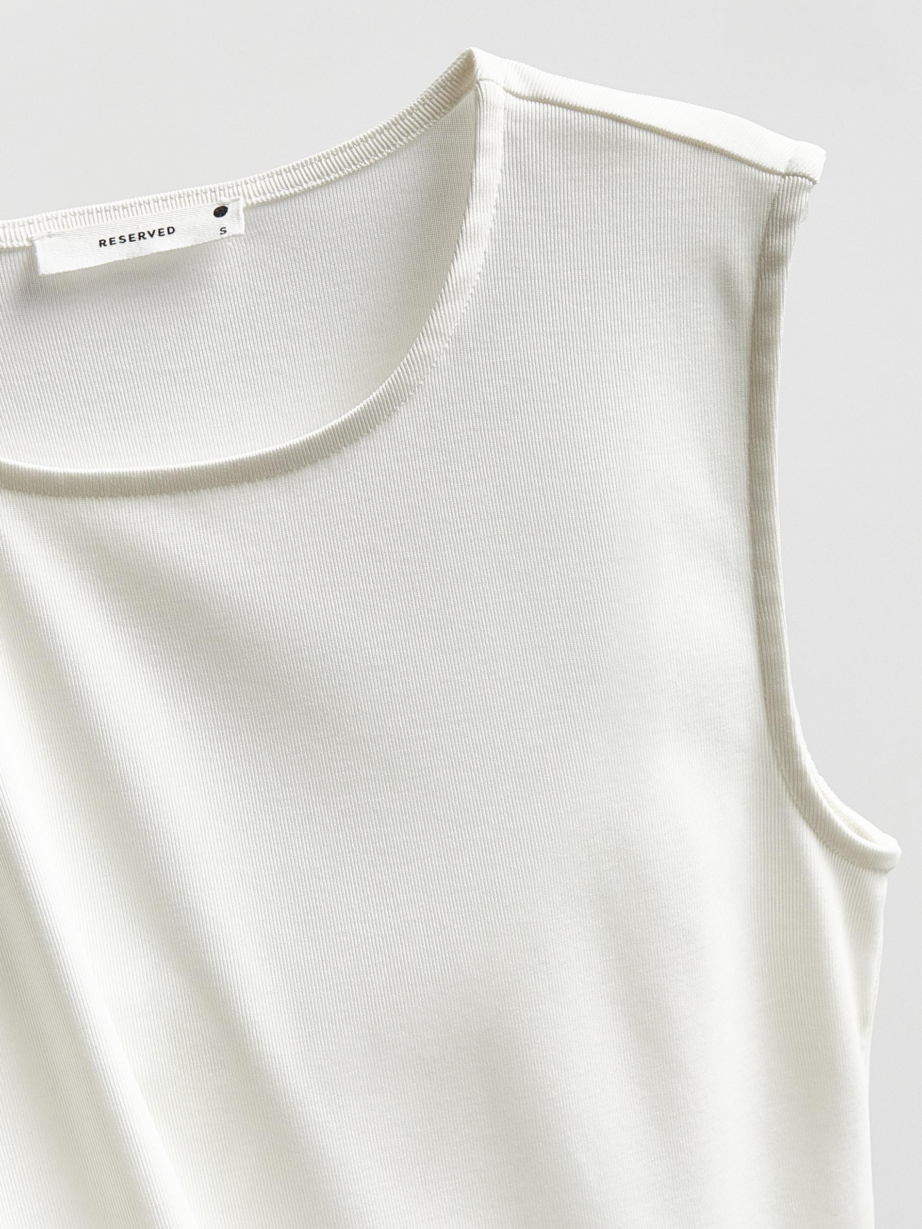 Cream Viscose Rich Top, Ivory, large image number 1