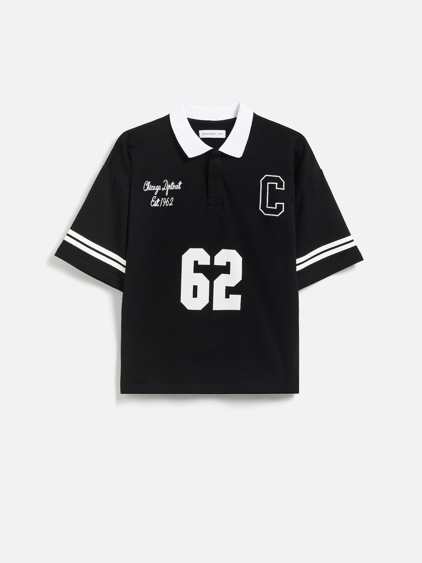 Black Polo Shirt, Black, medium