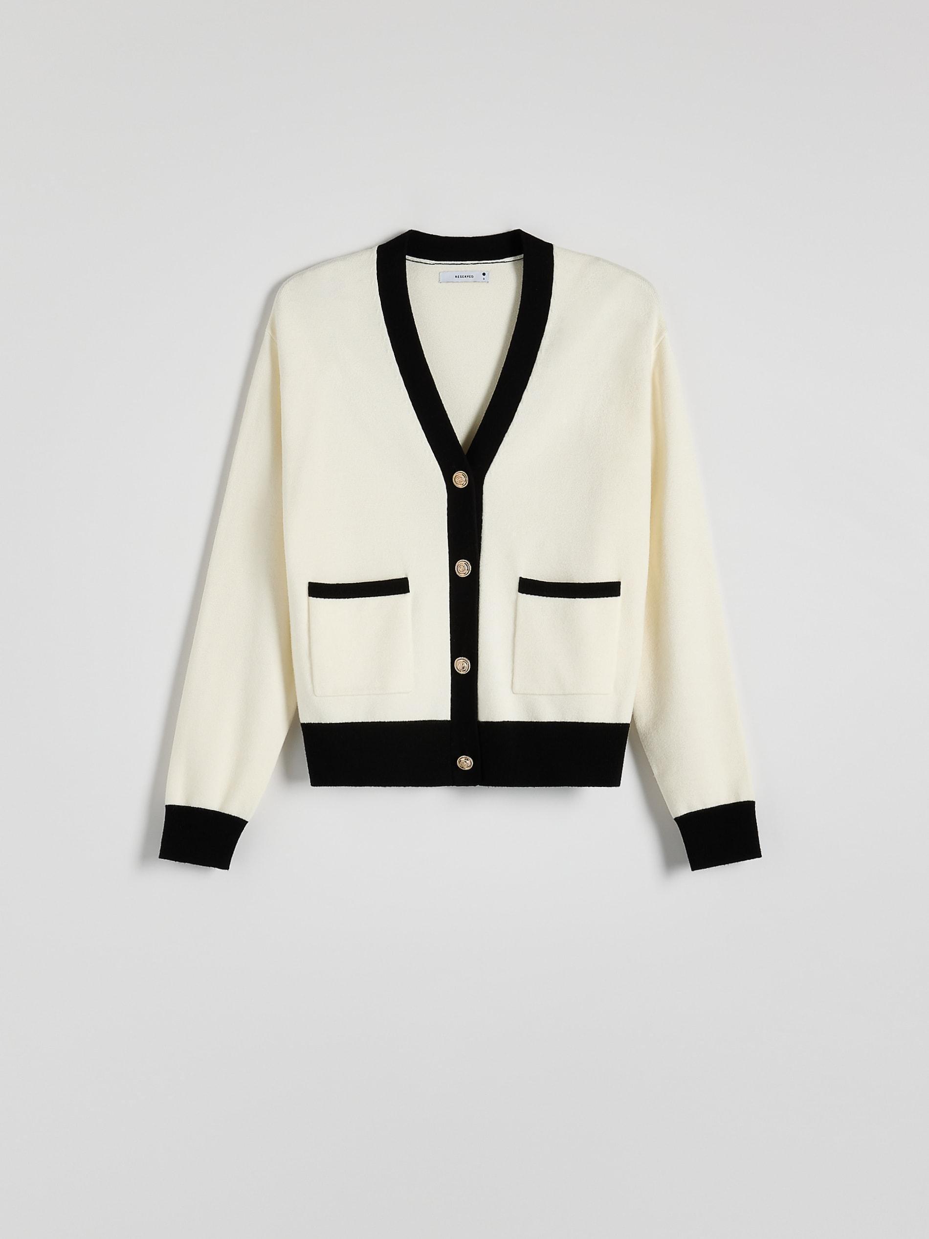 Beige Viscose Blend Cardigan, , large image number 1