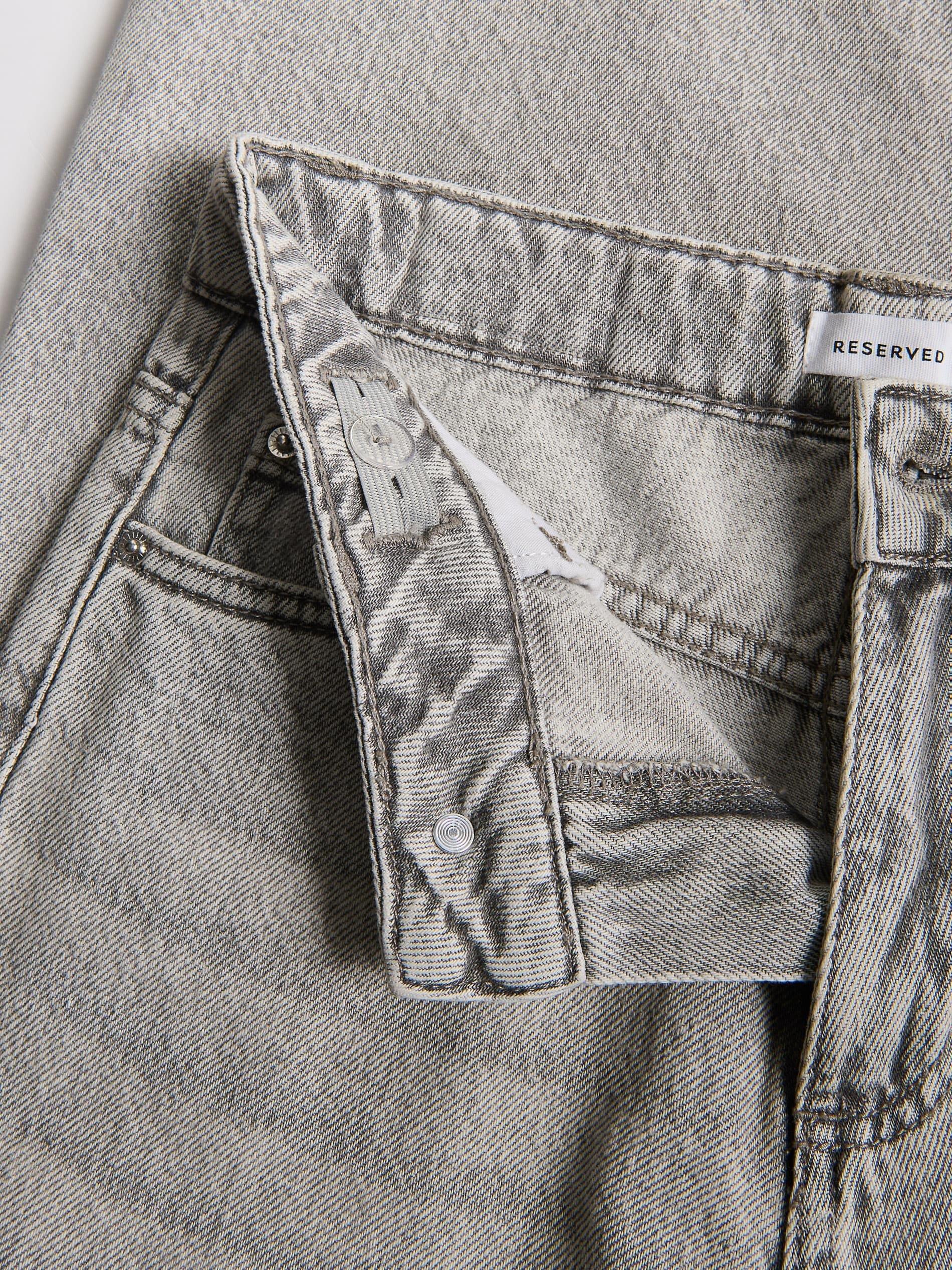 Brown Faux Leather Shorts, Light grey, large image number 6