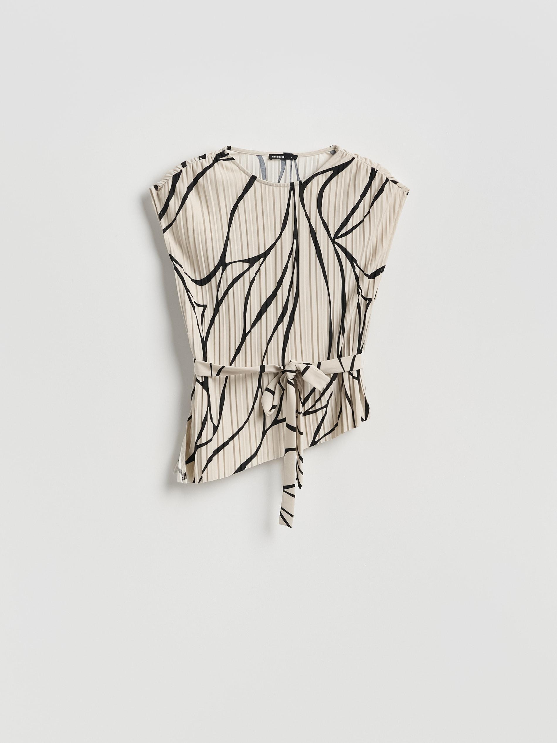Beige Asymmetrical Top, Beige, large image number 4