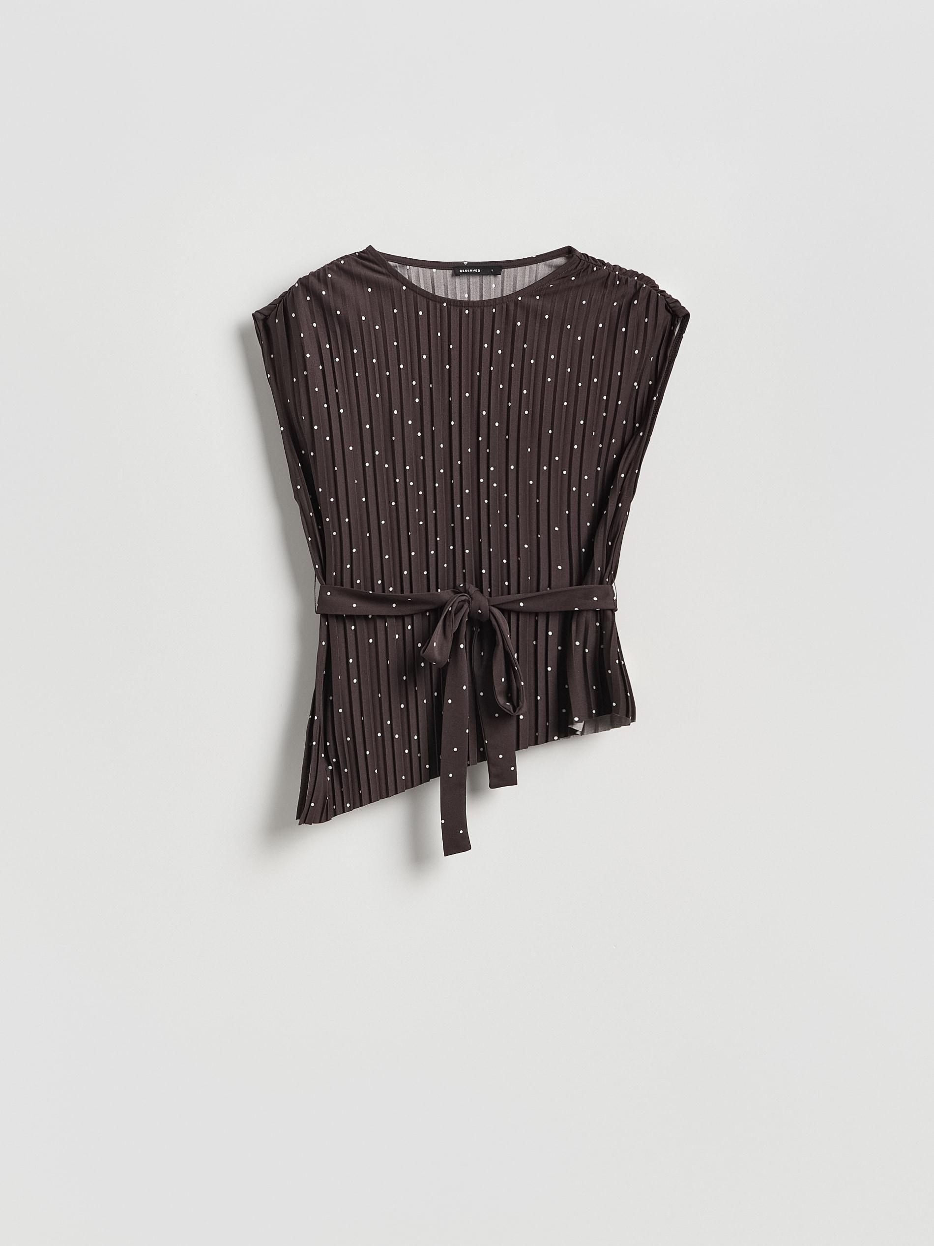 Multicolour Asymmetrical Top, Multicolor, medium