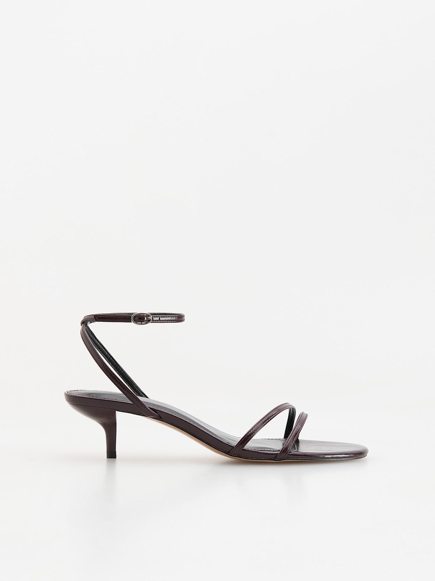 LADIES` SANDALS MAHOGANY, Burgundy, large image number 0