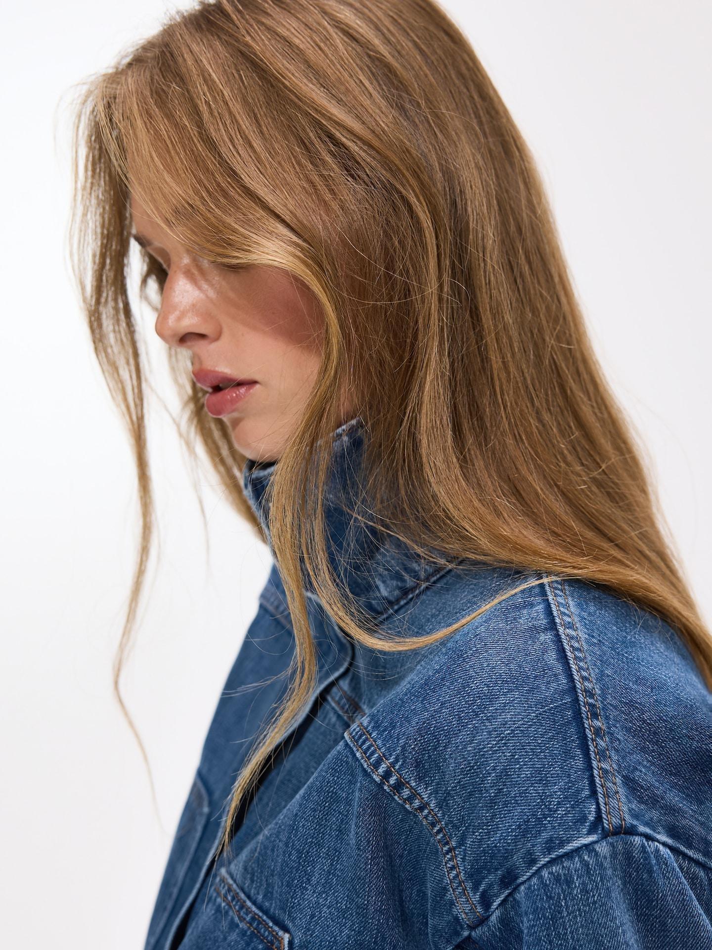 Blue Denim Jacket, Navy, medium
