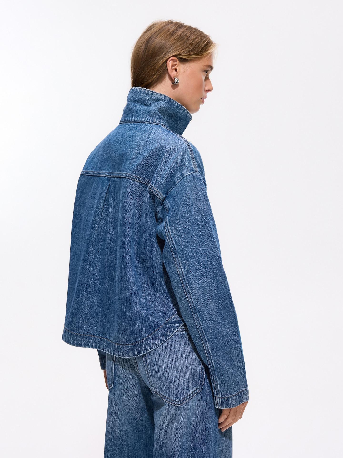 Blue Denim Jacket, Navy, large image number 3