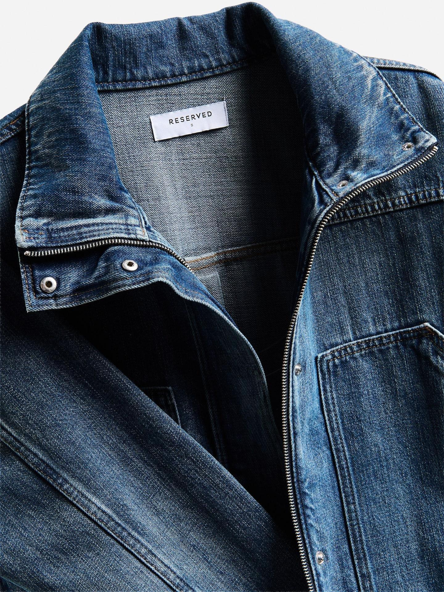 Blue Denim Jacket, Navy, large image number 5