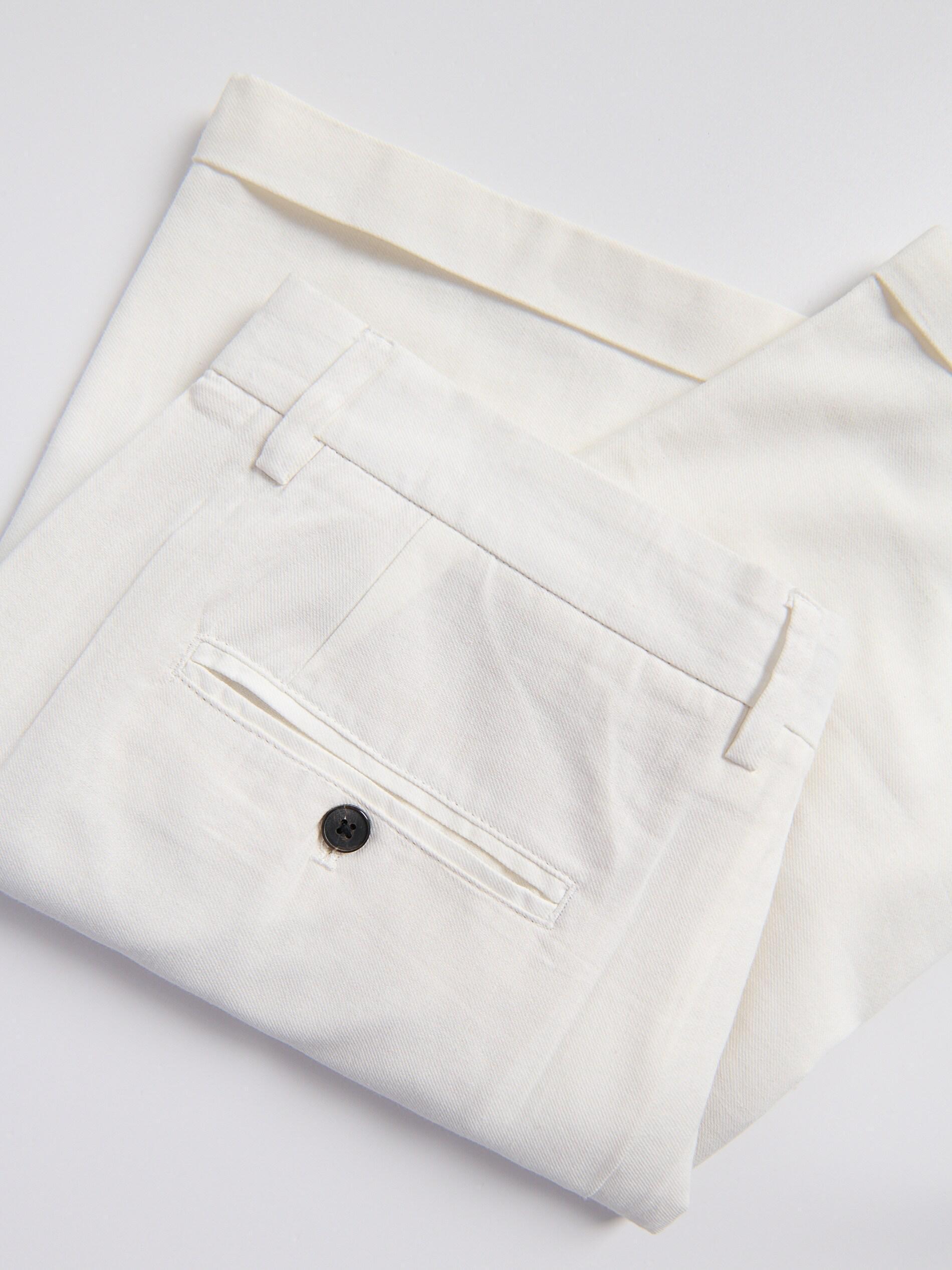 White Regular Chino Shorts, White, large image number 2