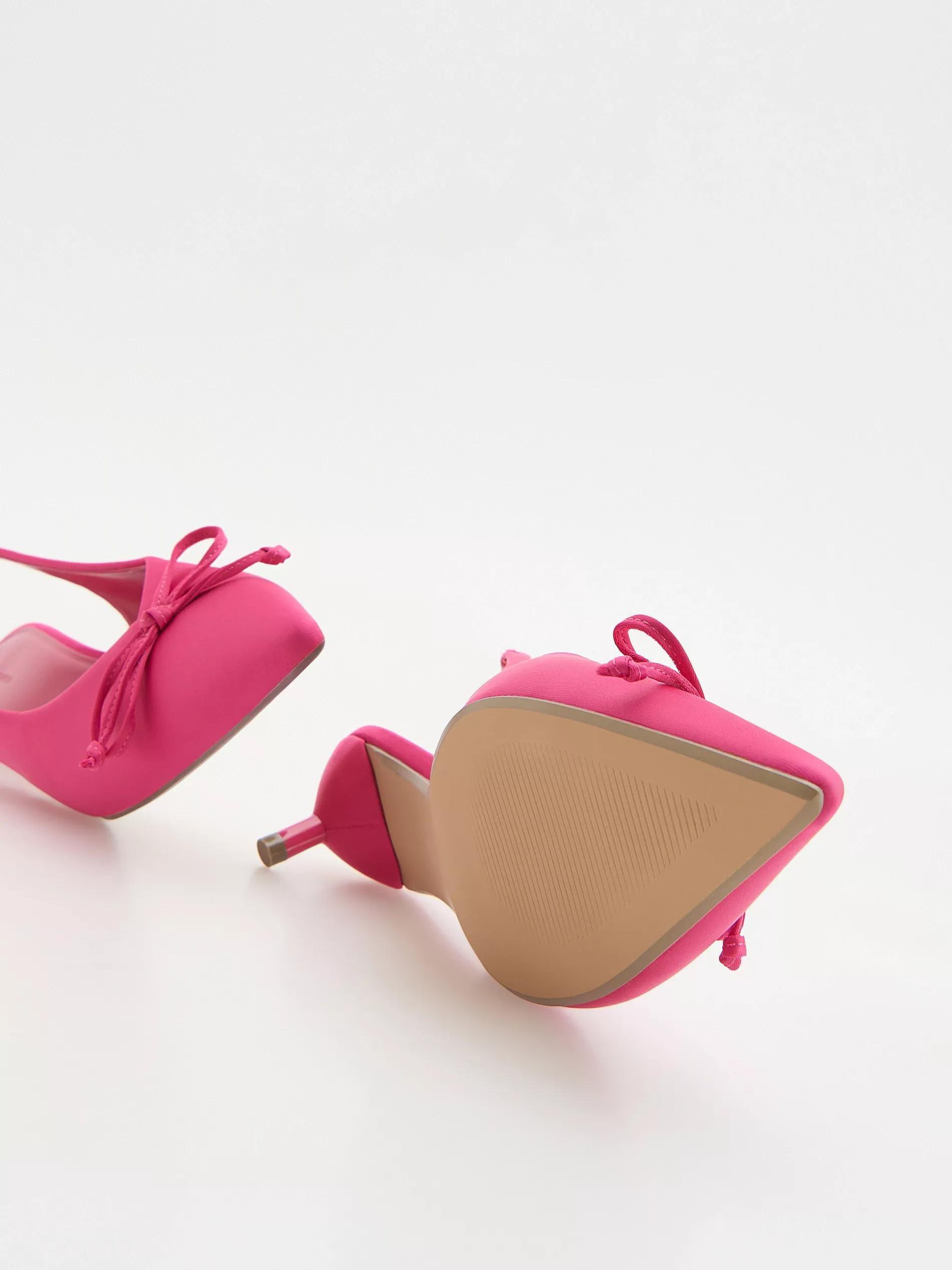 Fuchsia Pumps With Bow Details, , large image number 3