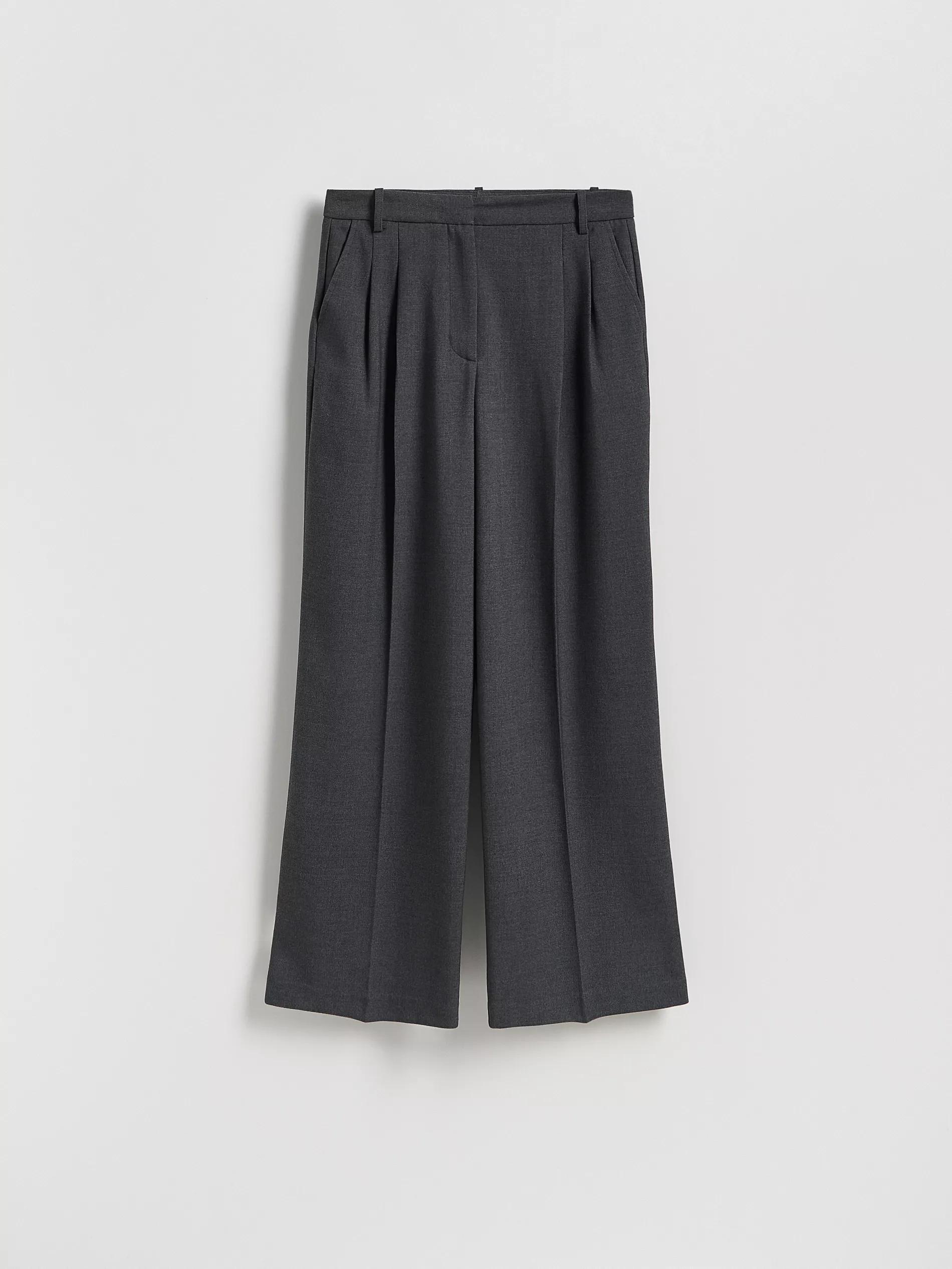 MID GREY Trousers with pressed crease, Grey, large image number 3