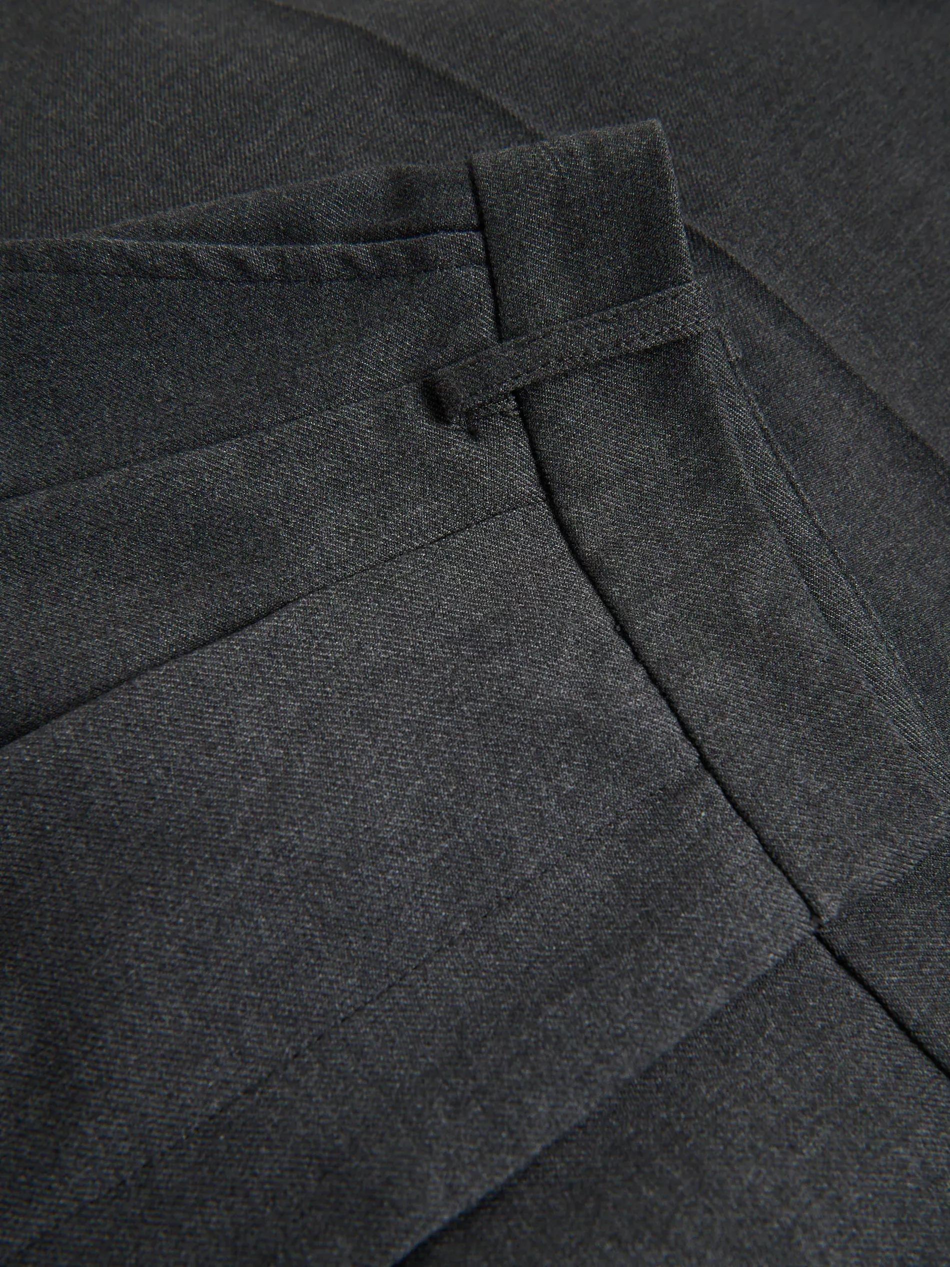 MID GREY Trousers with pressed crease, Grey, large image number 4