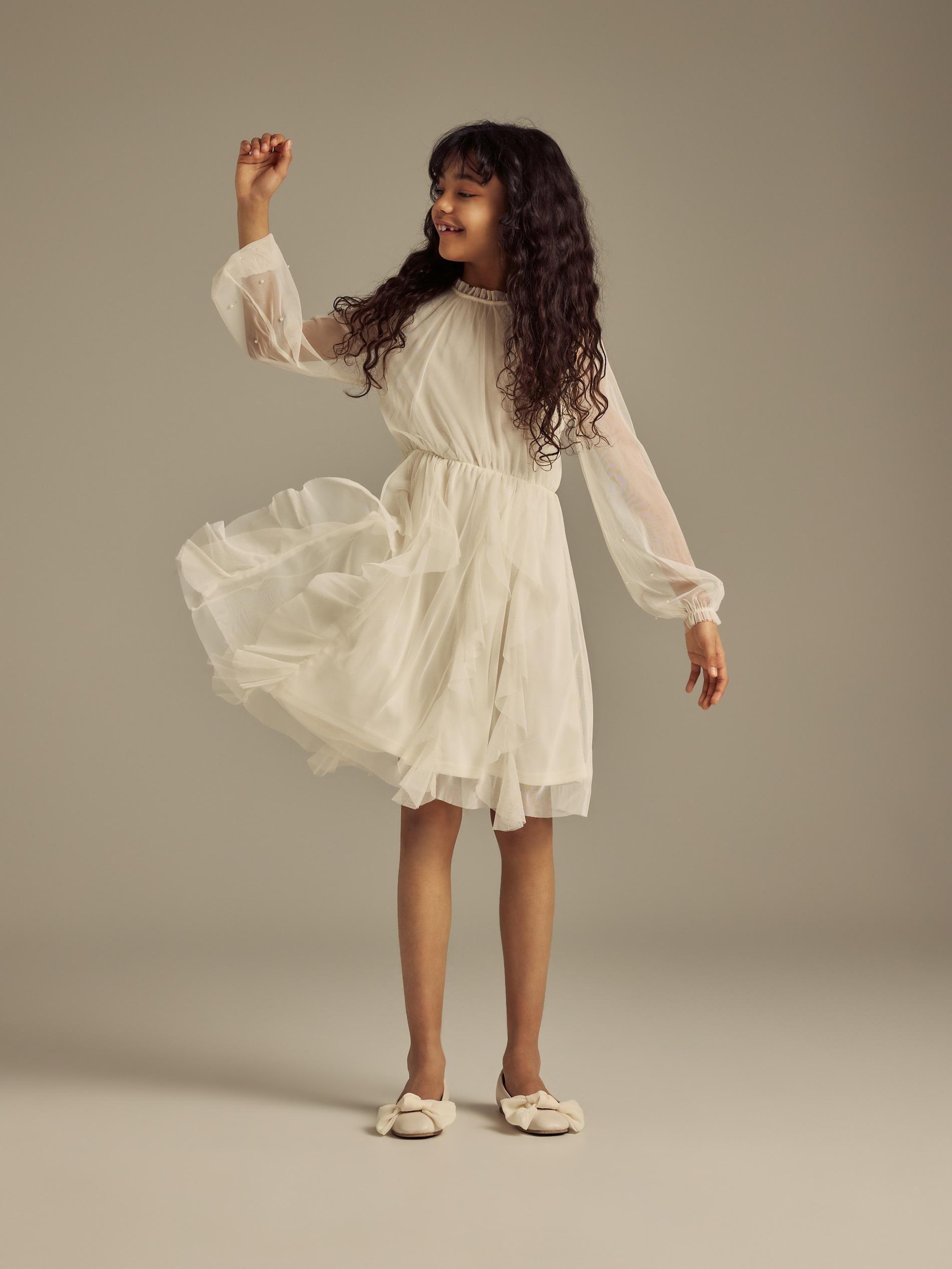 Cream Comfort T-Shirt With Back Print, Ivory, large image number 1