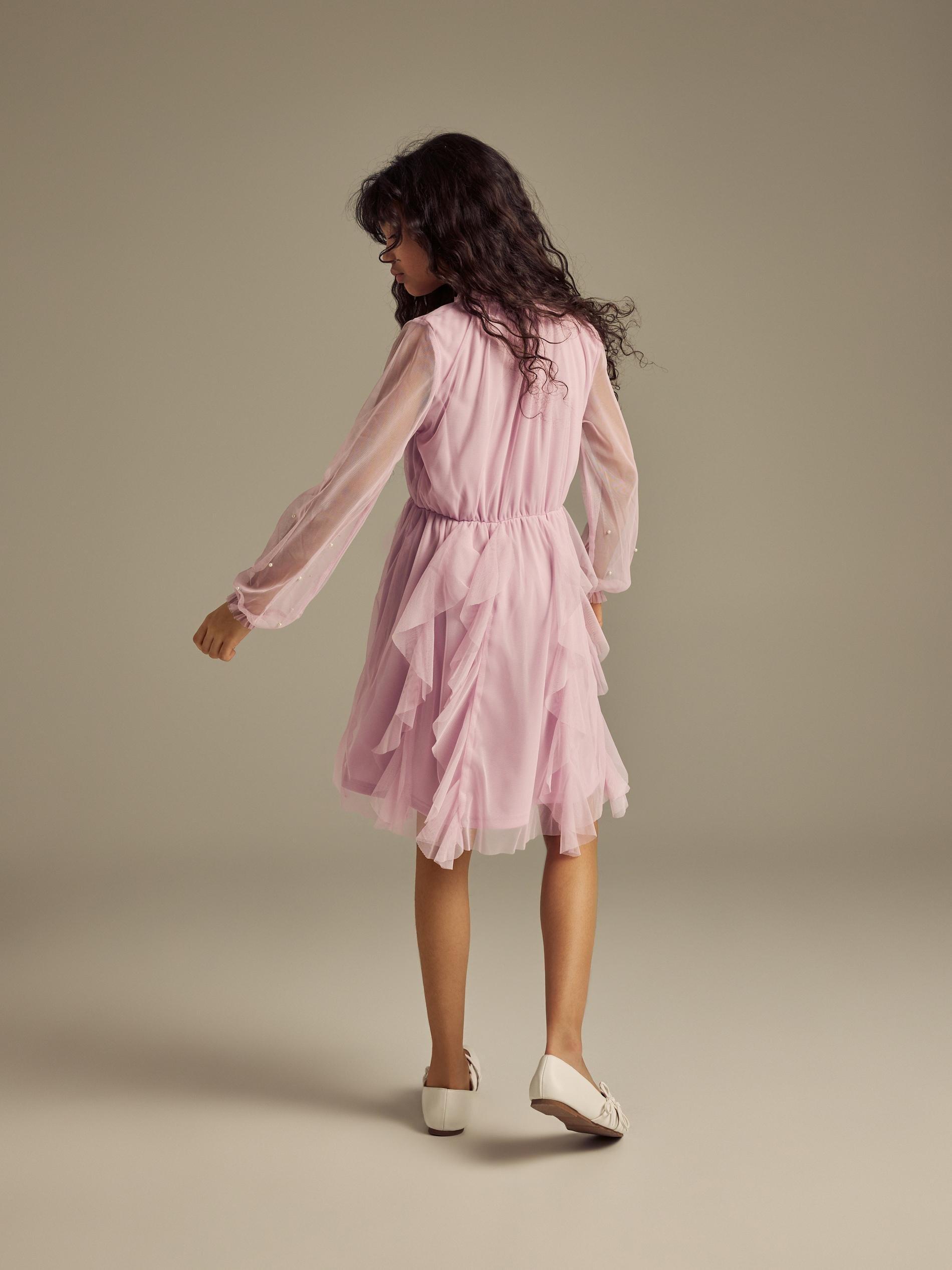 Purple Tulle Dress, Kids Girls, Pink, large image number 5