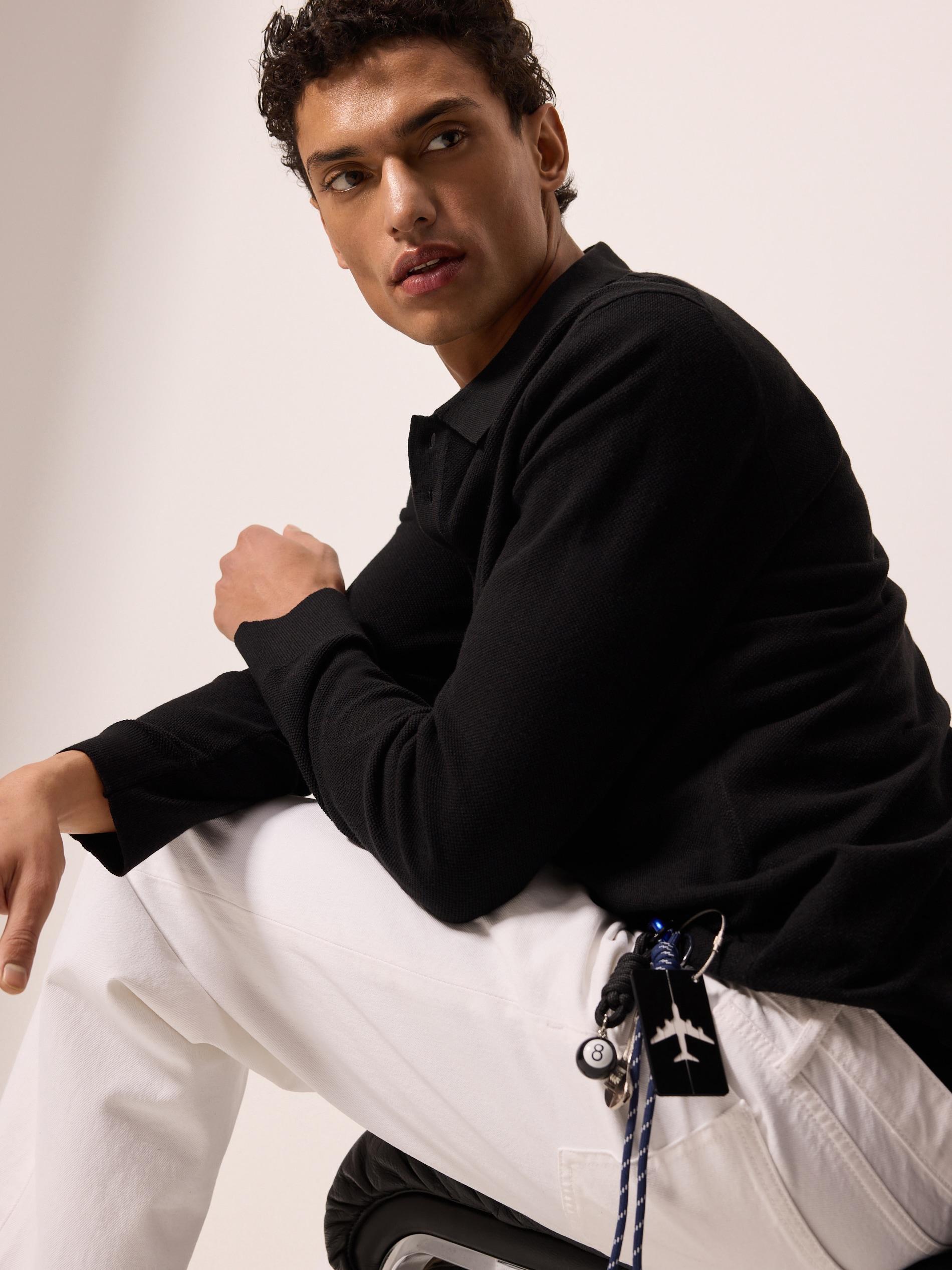 Black Bomber Jacket, Navy, medium