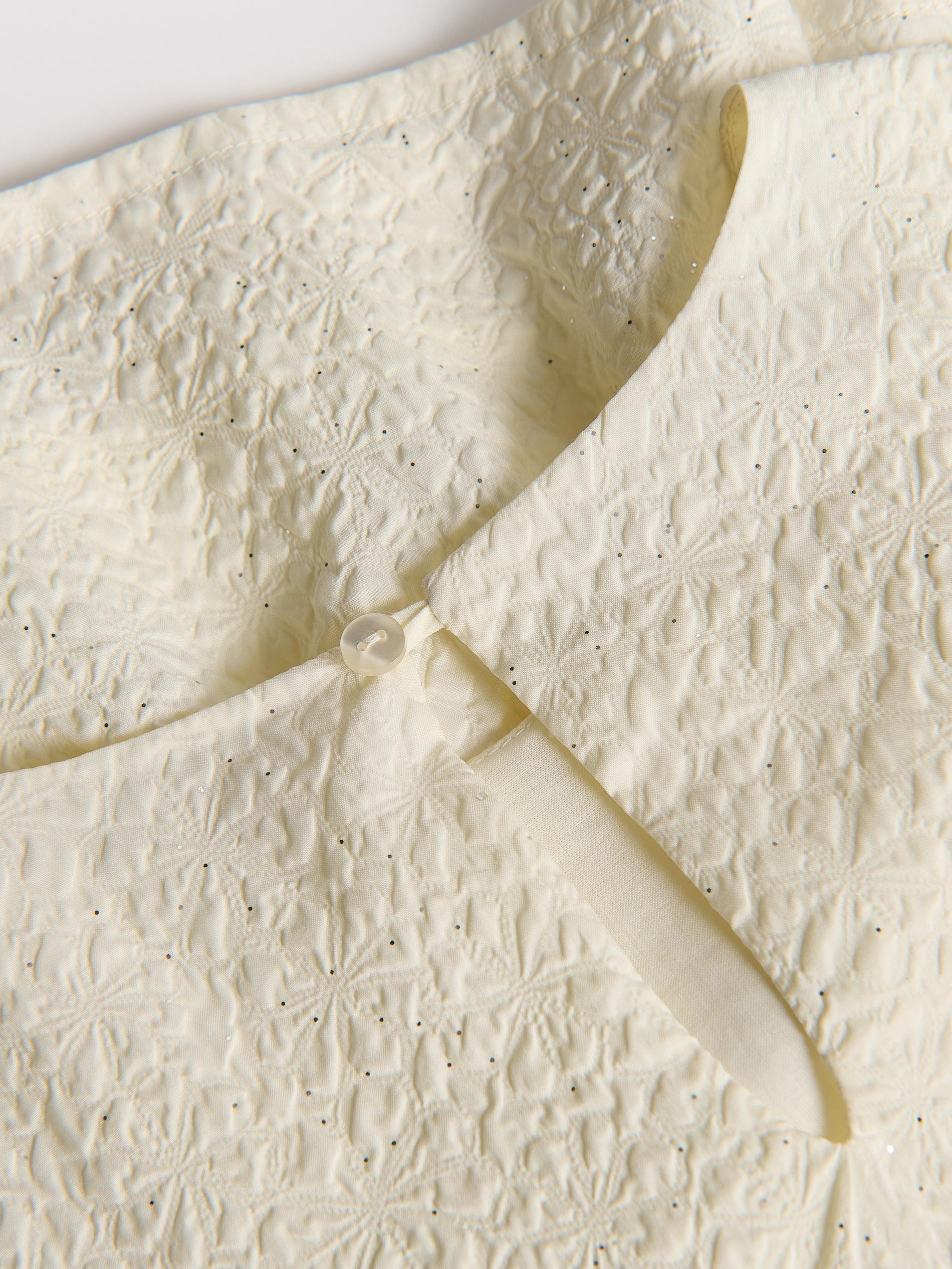 Beige Dress & Bag, Kids Girl, Ivory, large image number 7