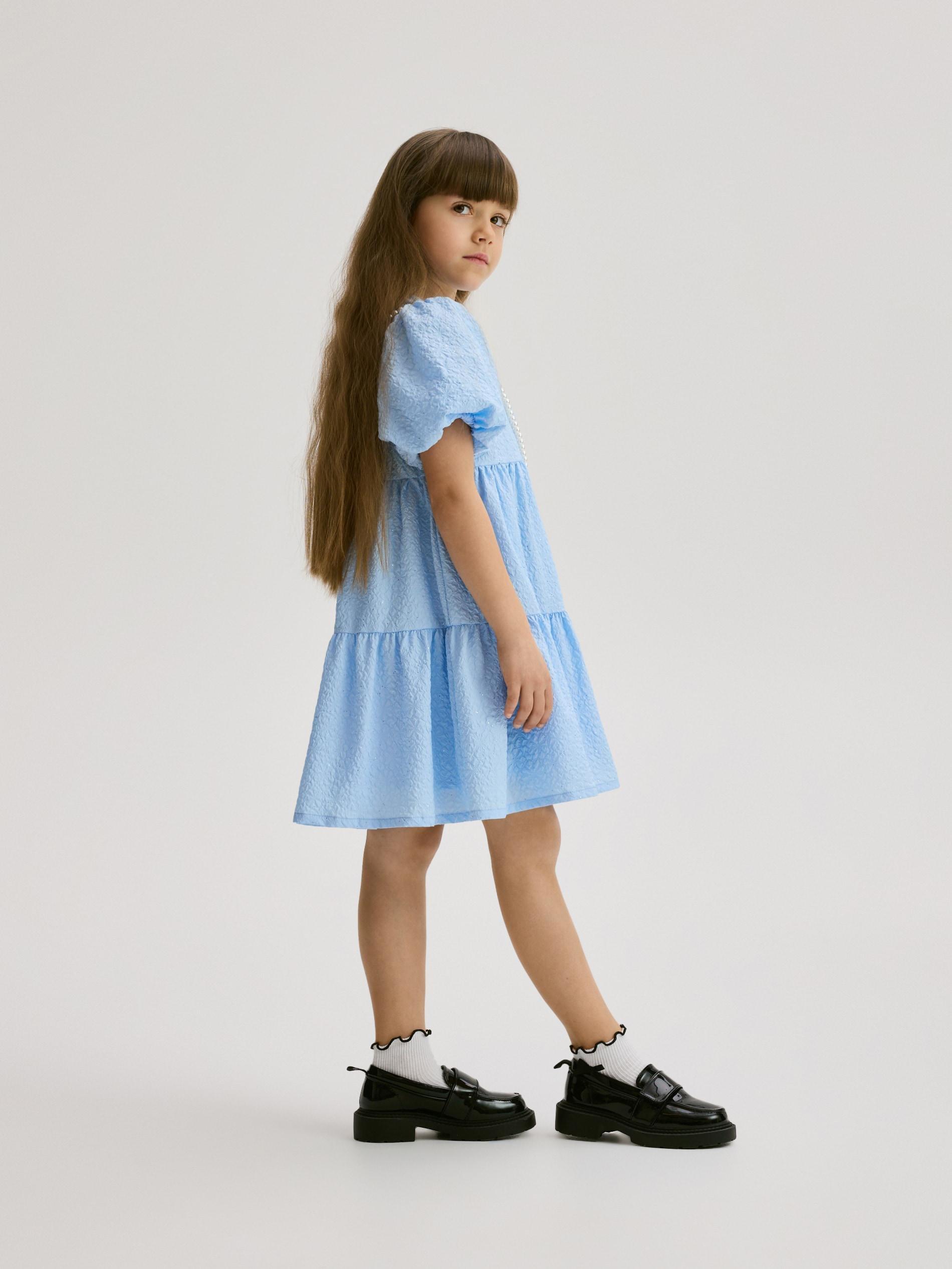 Blue Dress & Bag, Kids Girl, Blue, large image number 0