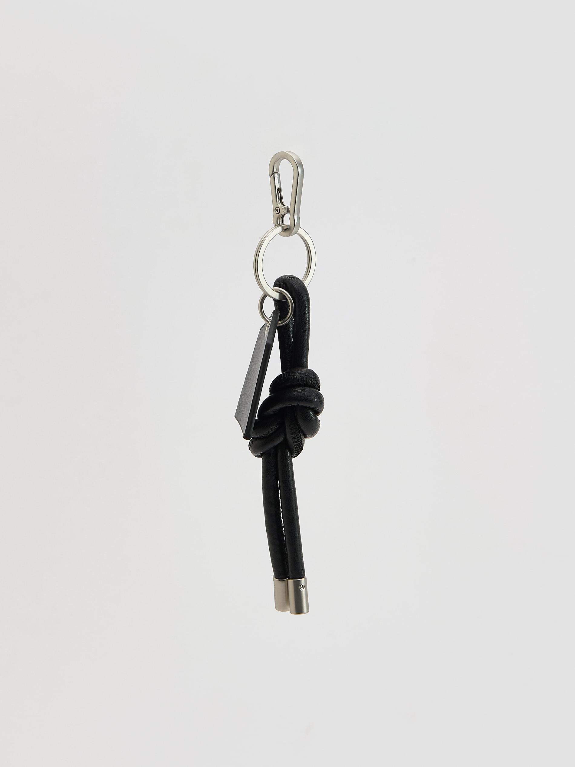 Black Key Chain With Pendants, Black, medium