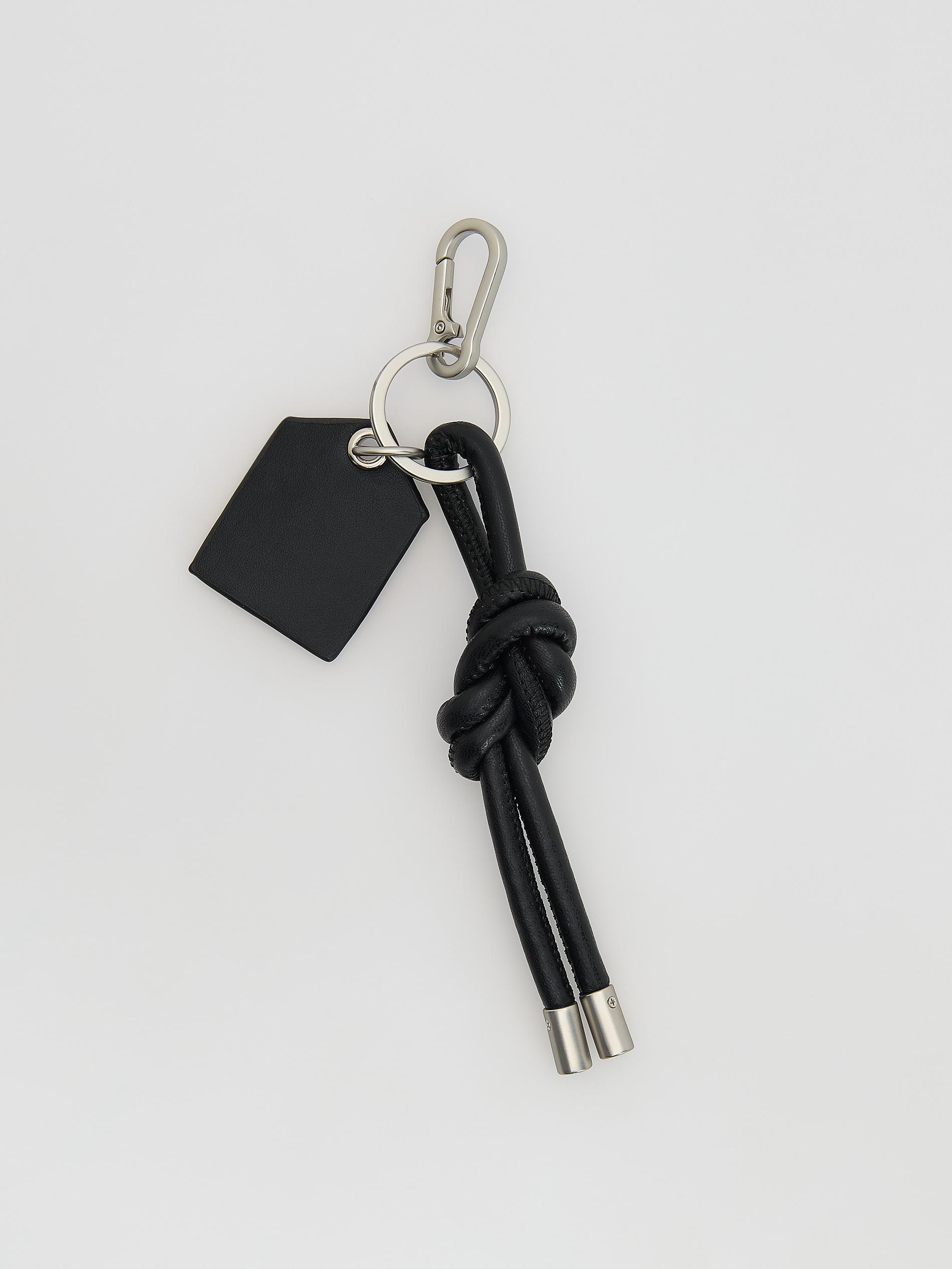 Black Key Chain With Pendants, Black, medium