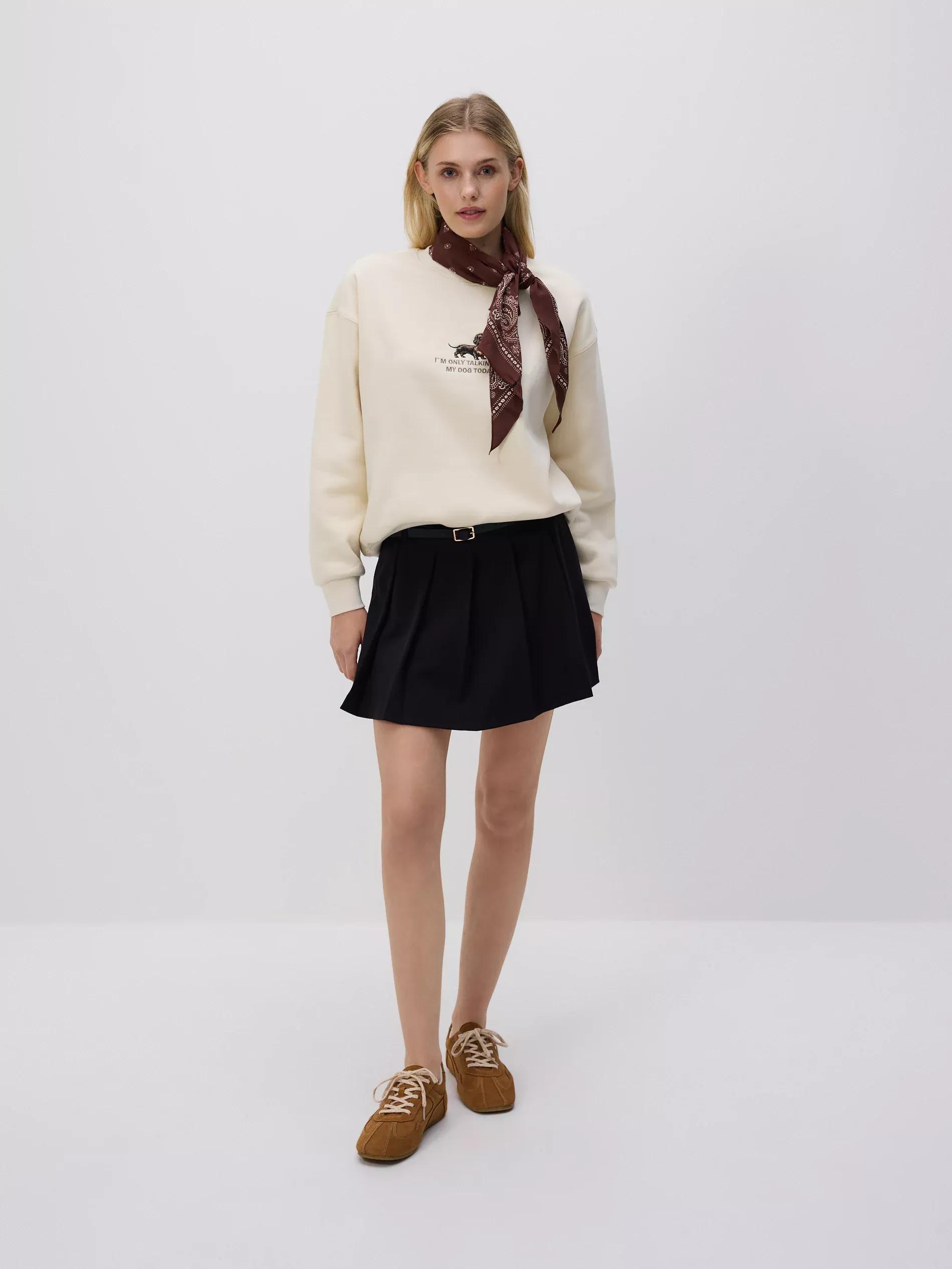 Black Shorts & Belt, Black, medium
