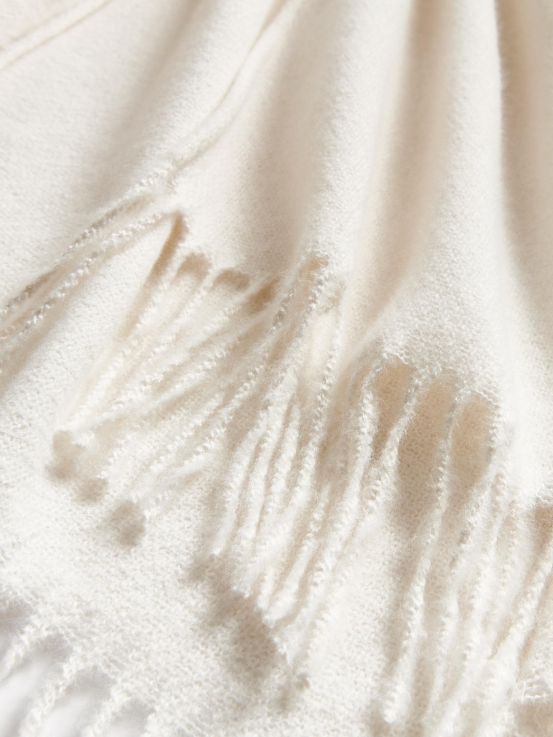 Beige Poncho With Fringes, Beige, large image number 1