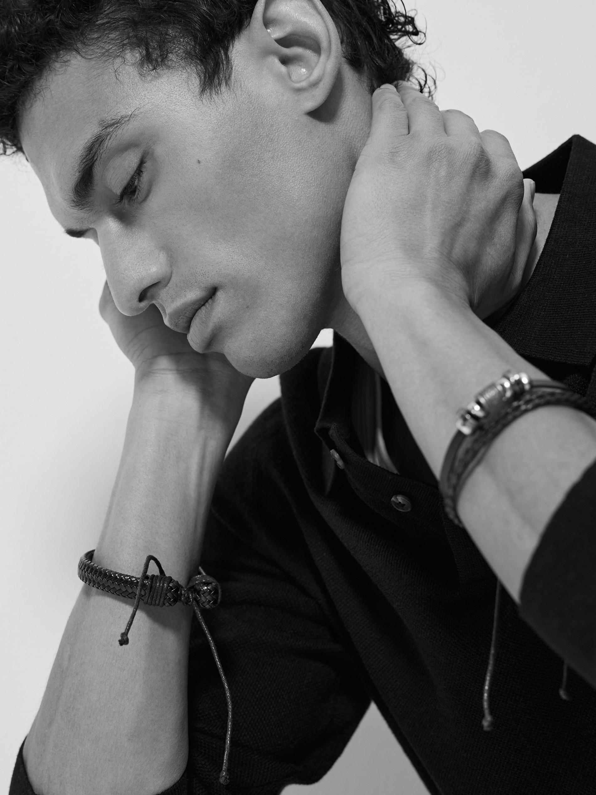 Brown Set Of Bracelets, Brown, medium