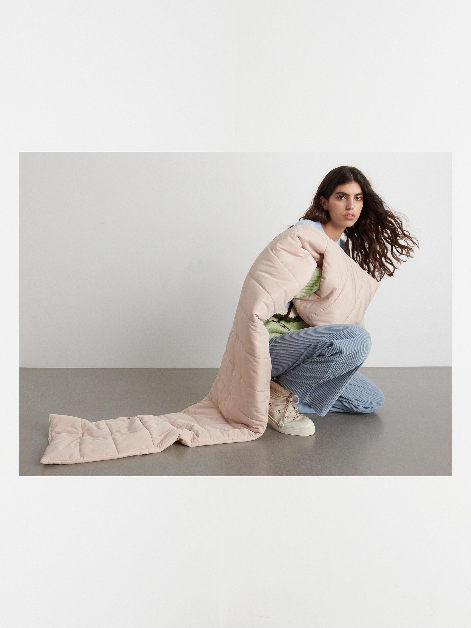 Nude Quilted Scarf, Women, , large image number 0
