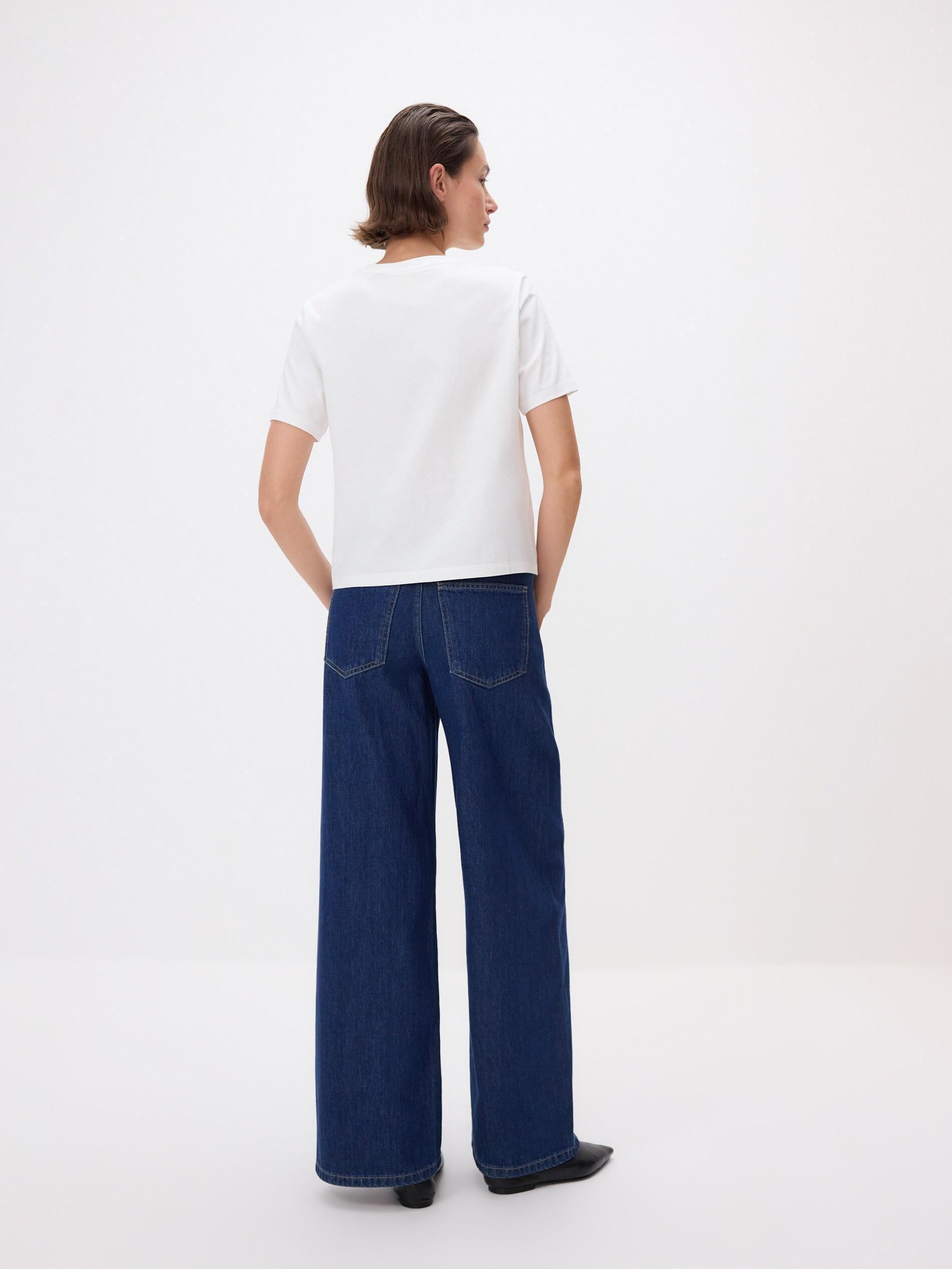 Cream T-Shirt With Embroidered Pattern, Ivory, large image number 3