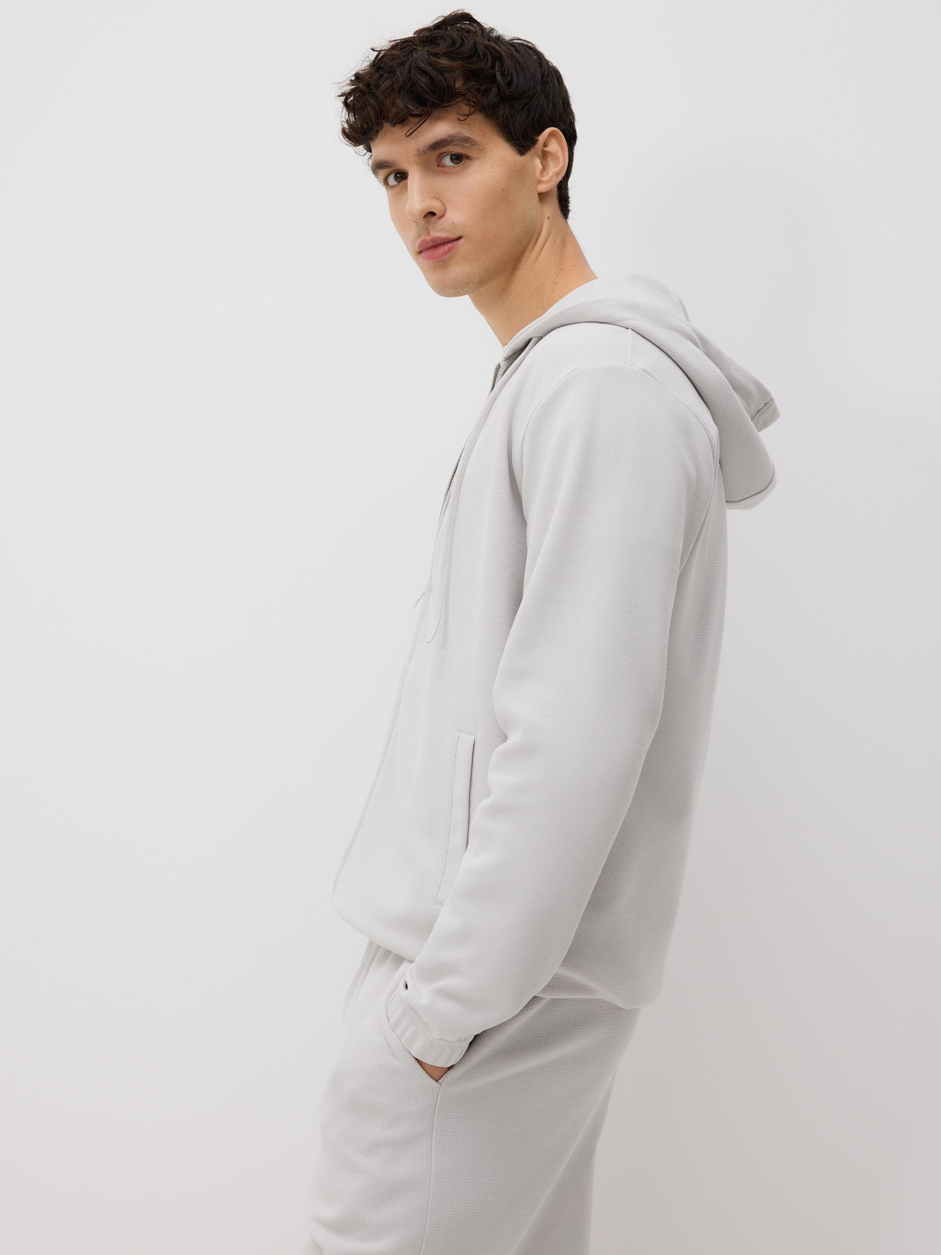 Grey Structured Regular Fit Shorts, Light grey, medium