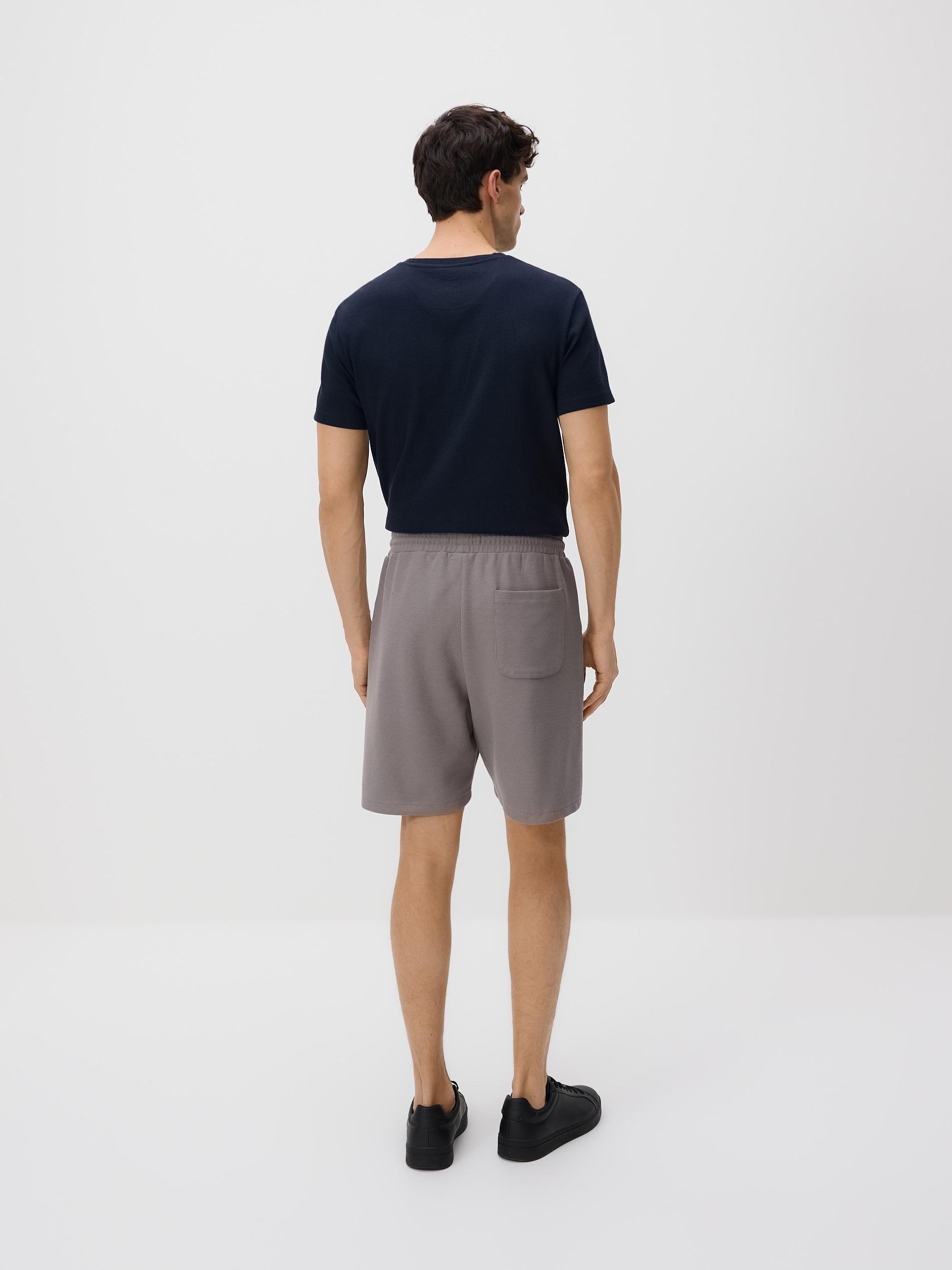 Brown Structured Regular Fit Shorts, Brown, large image number 2