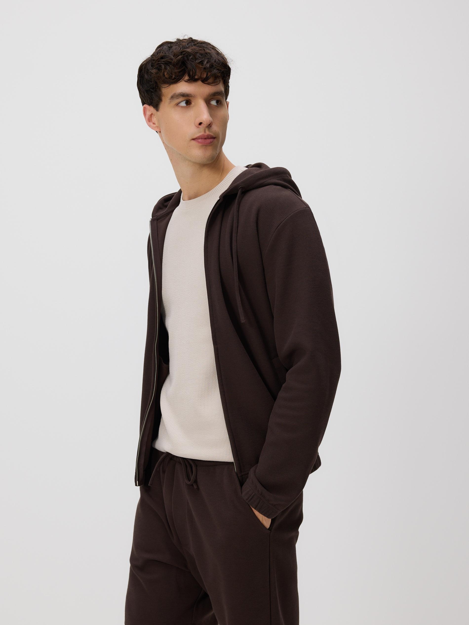 Brown Structured Regular Fit Shorts, Brown, large image number 2