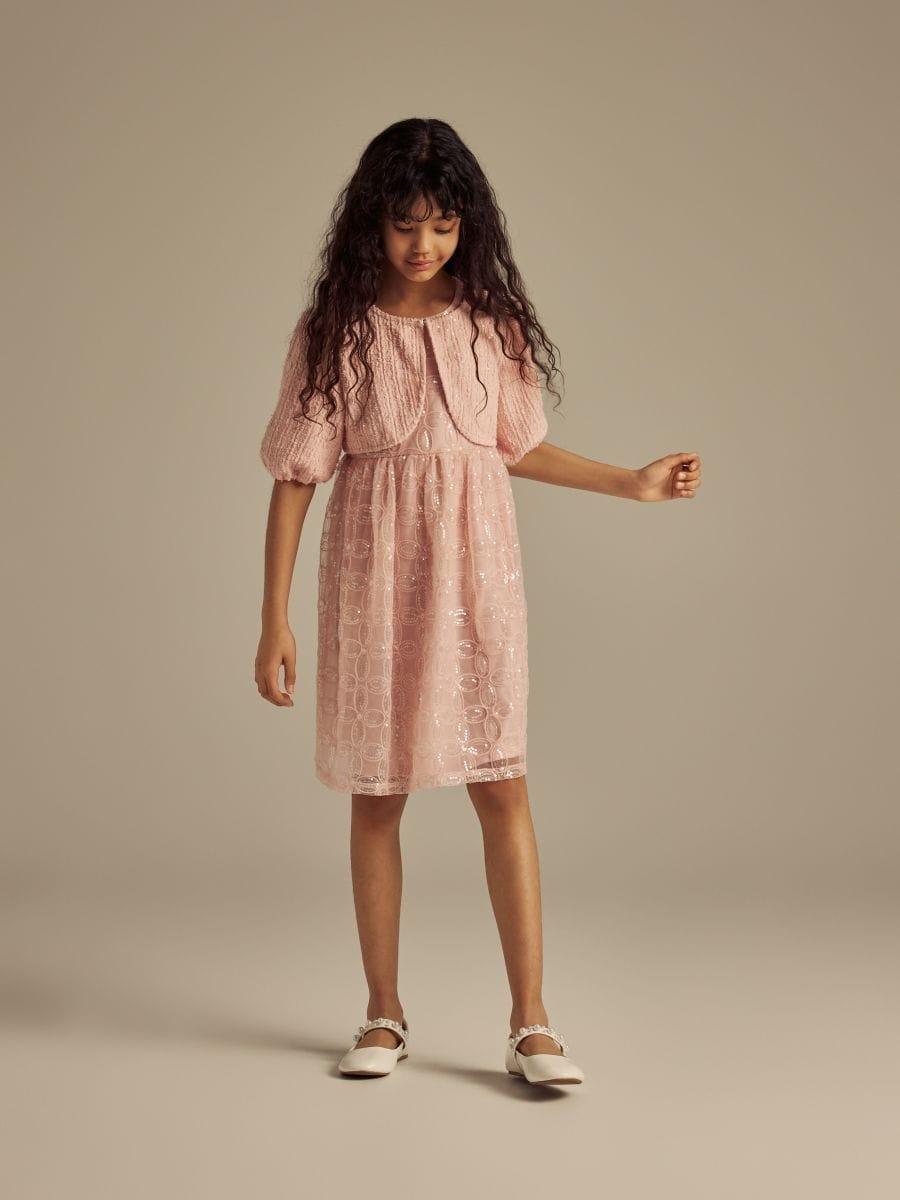 Pink Dress, Kids Girl, Pink, large image number 0