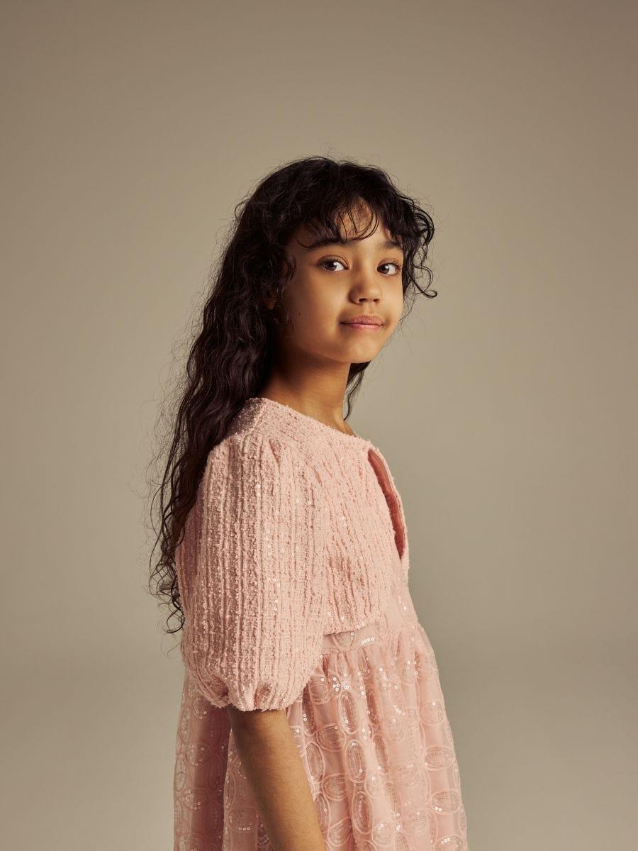 Pink Dress, Kids Girl, Pink, large image number 1