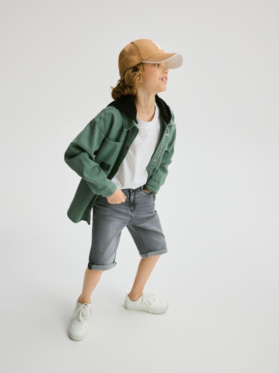 Grey Shorts, Kids Boy, , medium