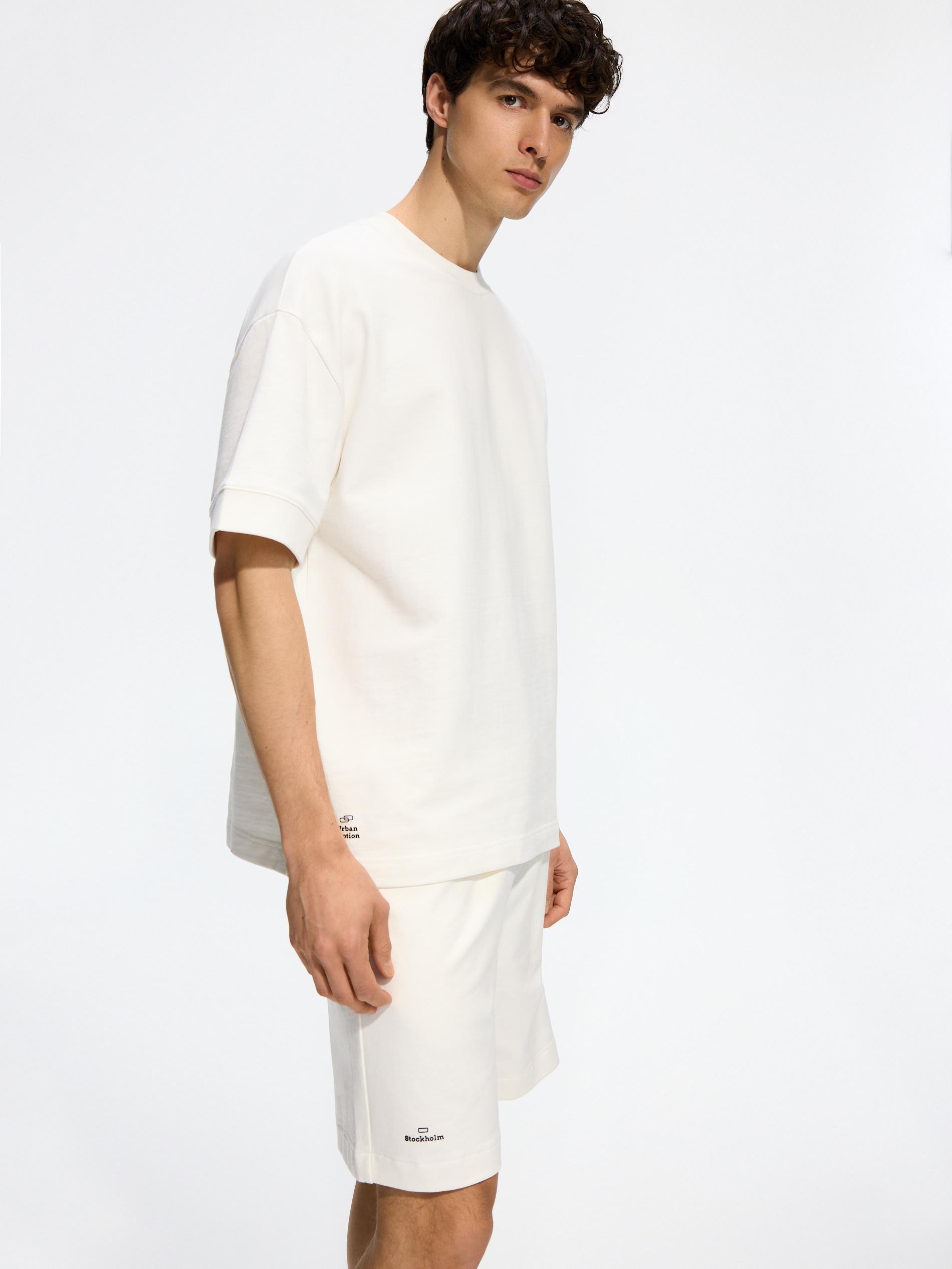 Cream Regular Shorts, Ivory, medium
