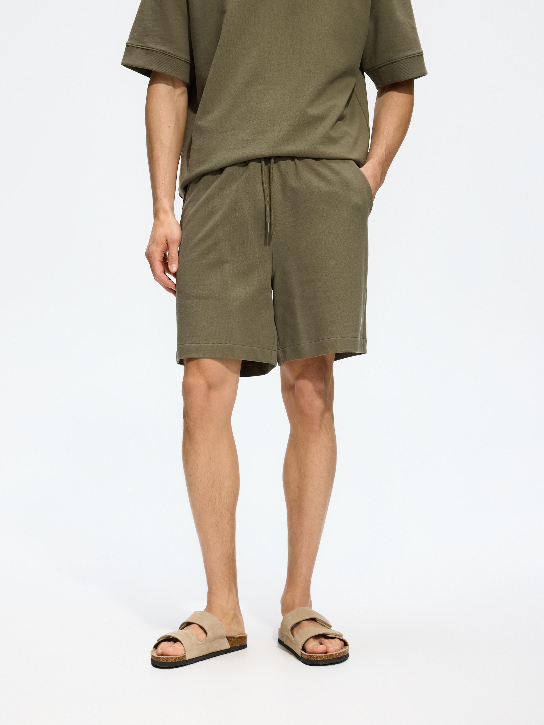 Green Regular Shorts, Green, large image number 0