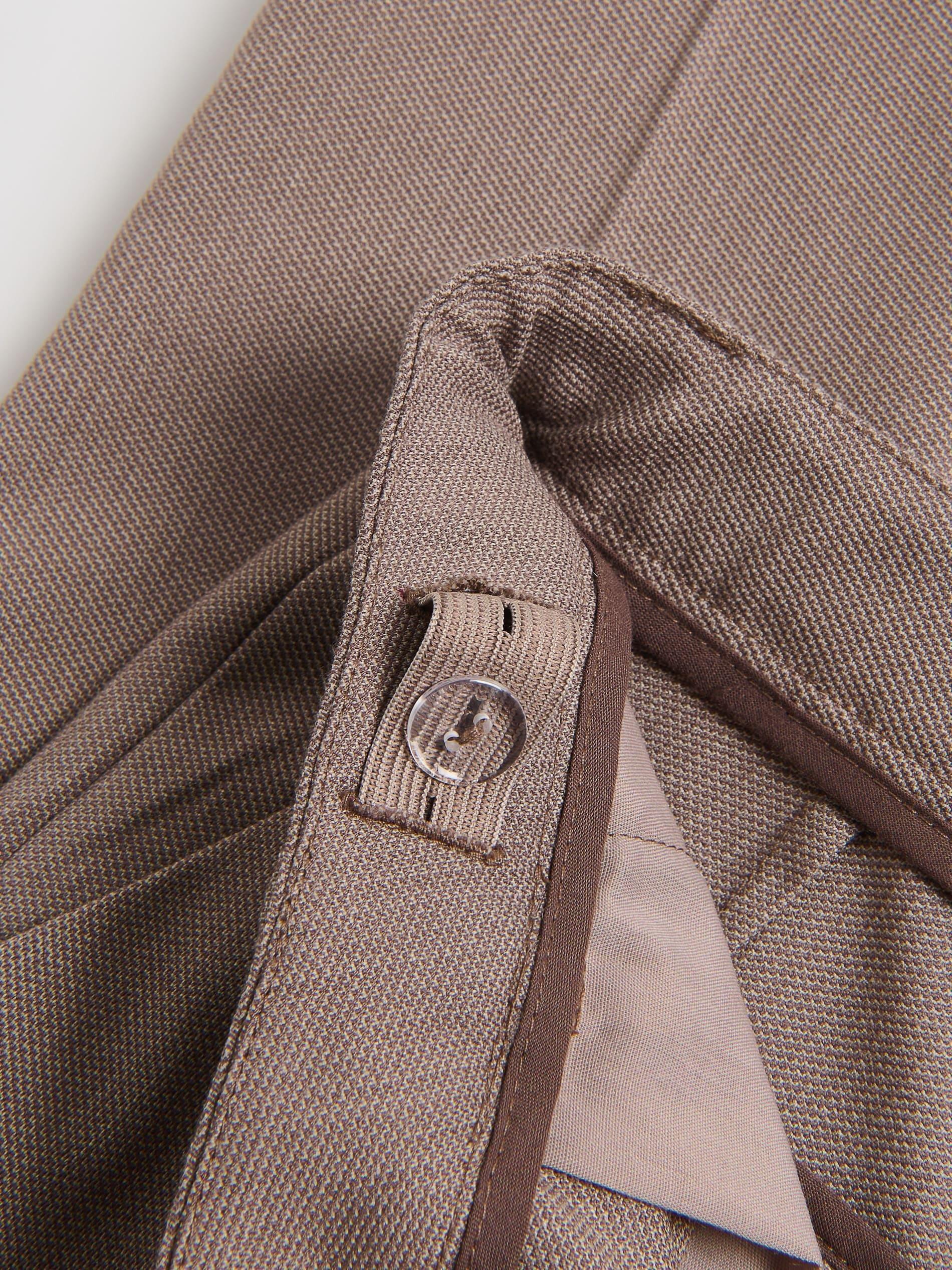 Brown Elegant Trousers, Brown, large image number 1