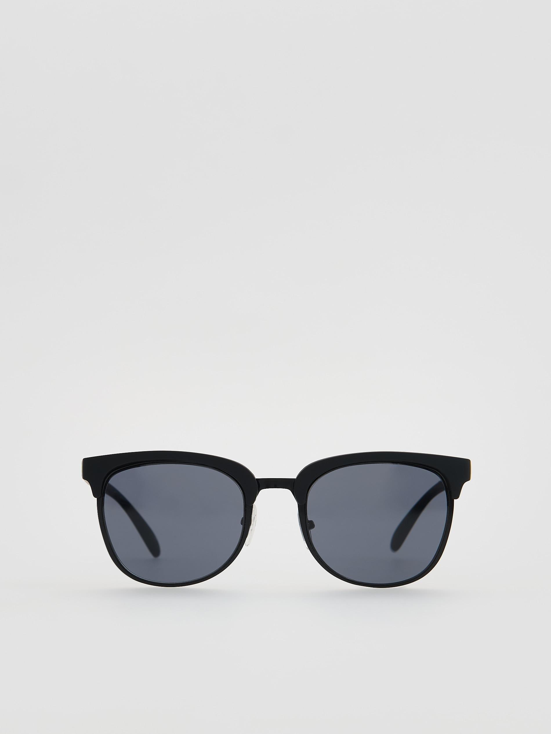 Black Sunglasses With Case, Black, medium