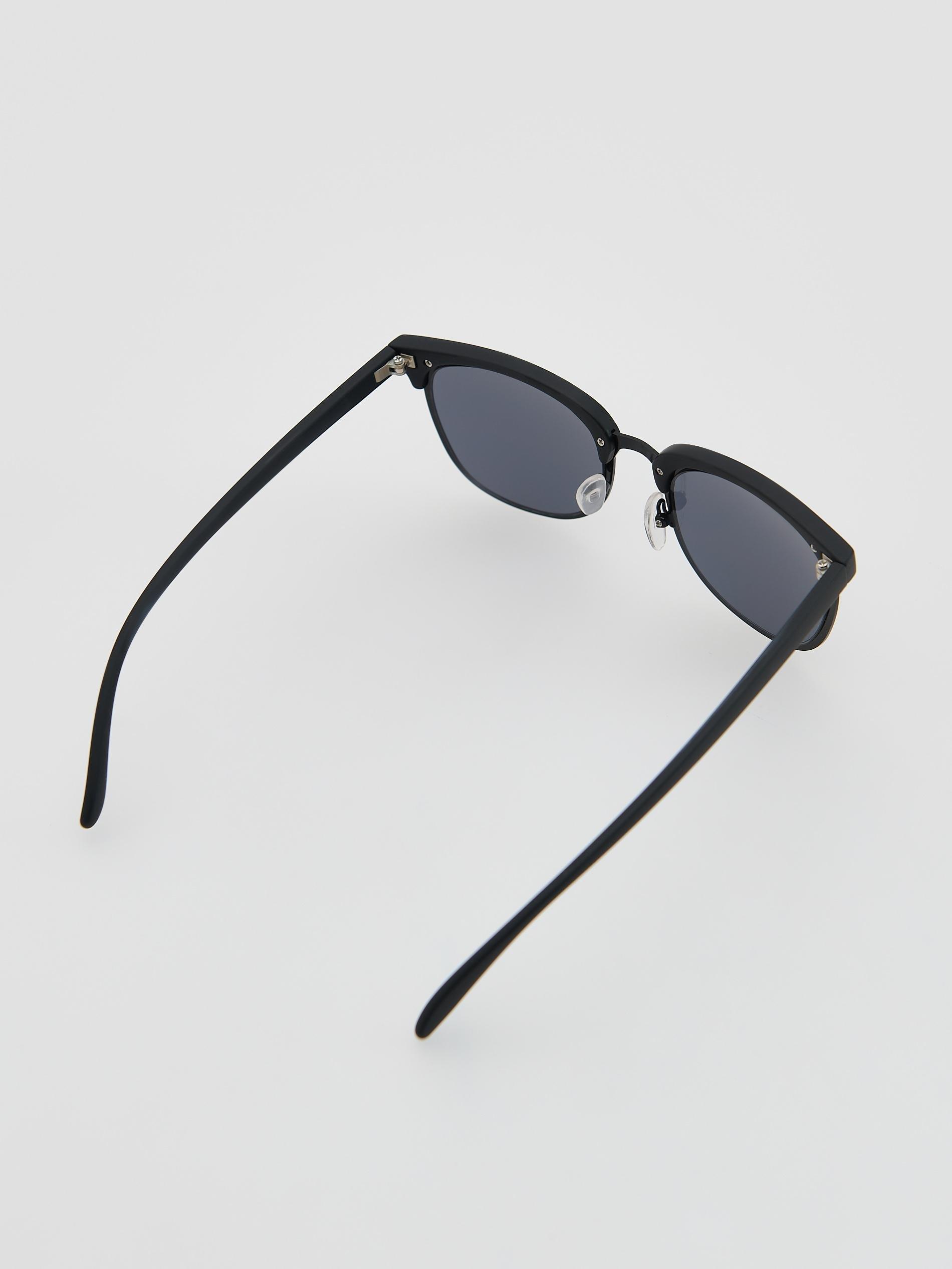 Black Sunglasses With Case, Black, medium