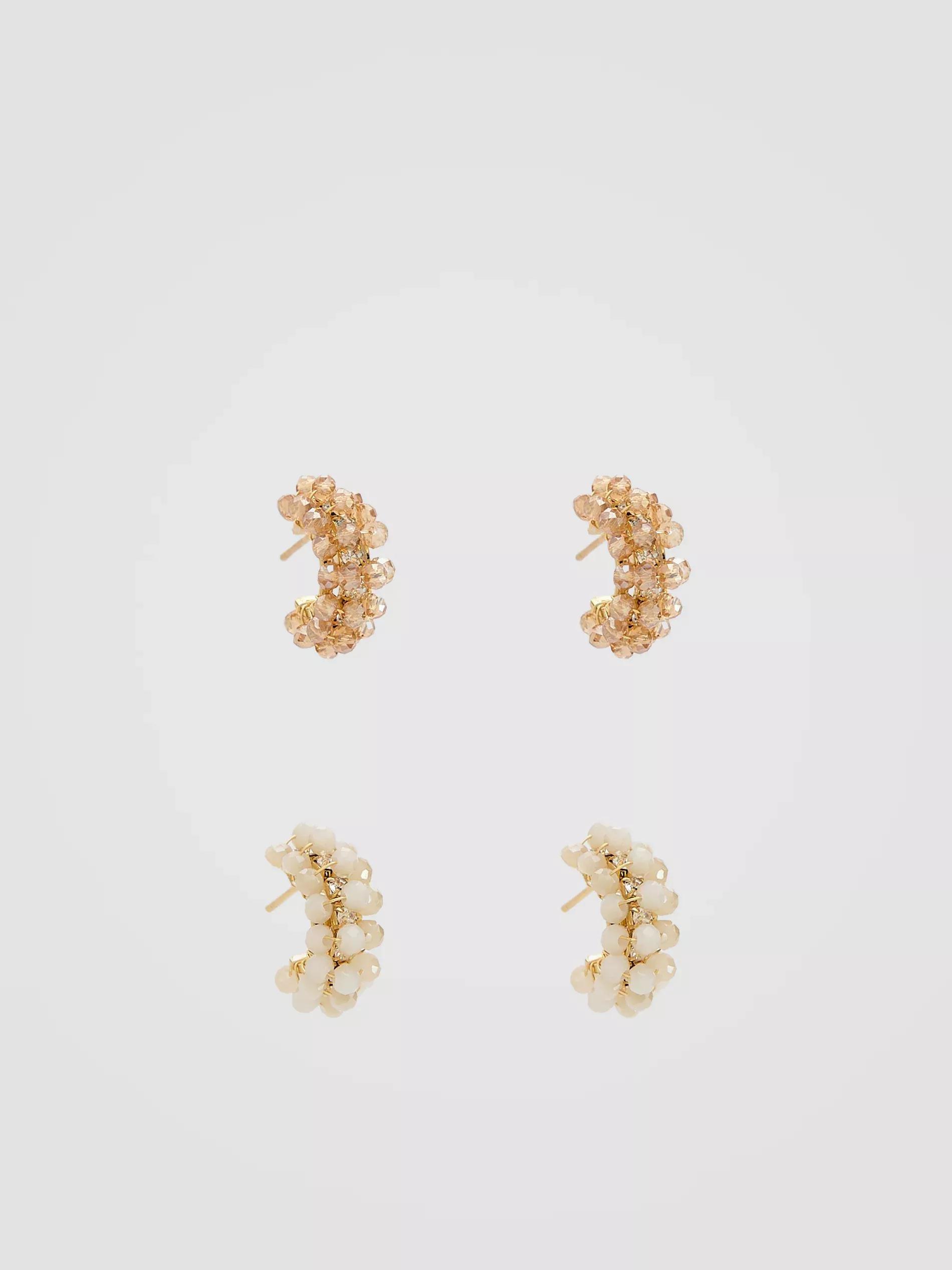 Multicolour Set: Earrings With Beads Detailing, Multicolor, large image number 0