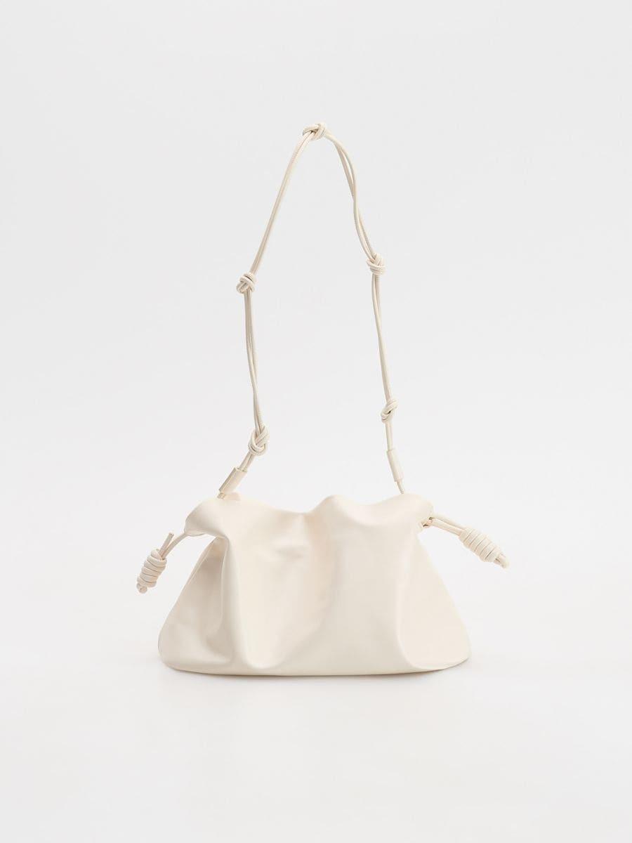 White Shoulder Bag, White, large image number 1