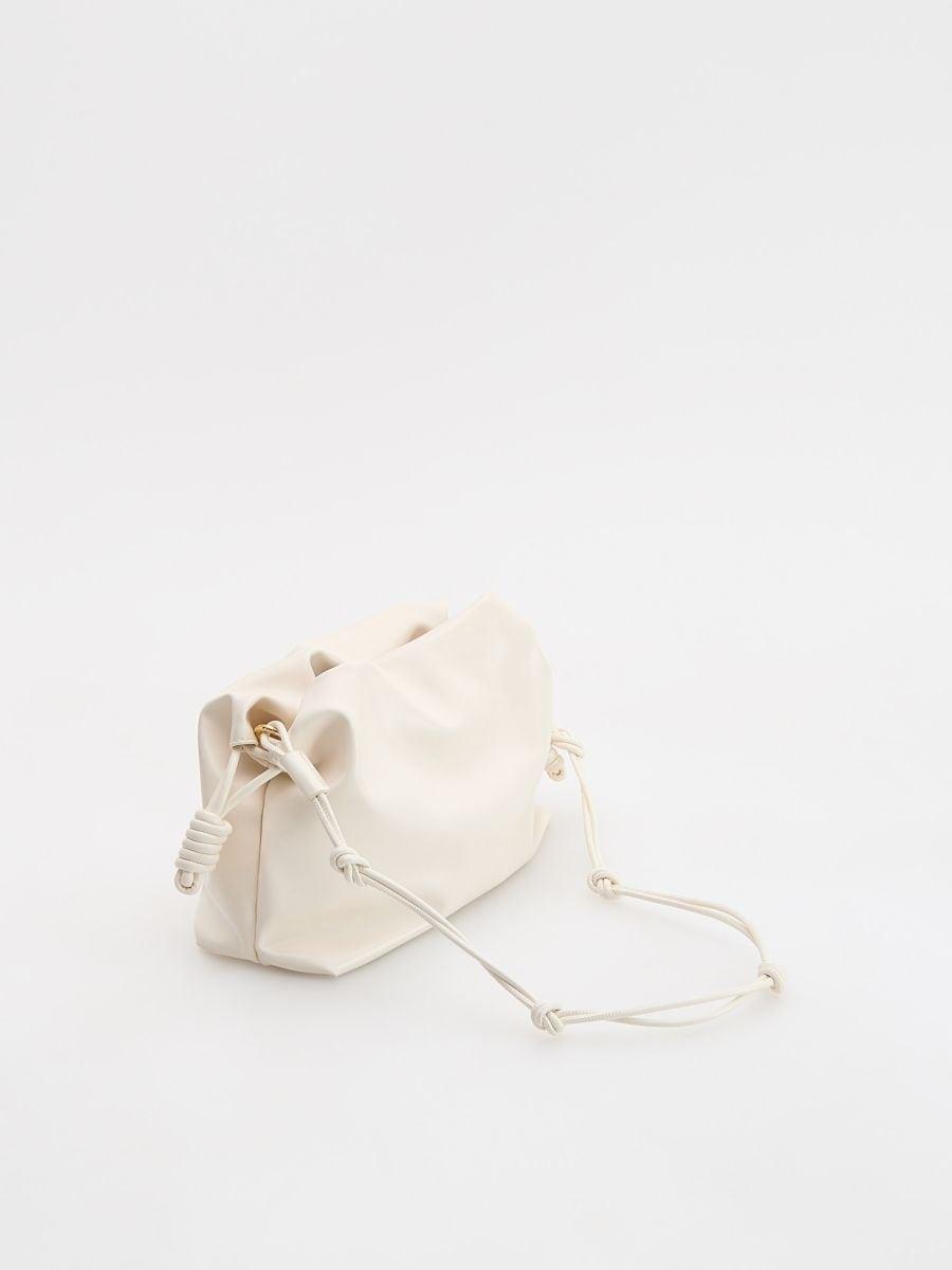 White Shoulder Bag, White, large image number 2