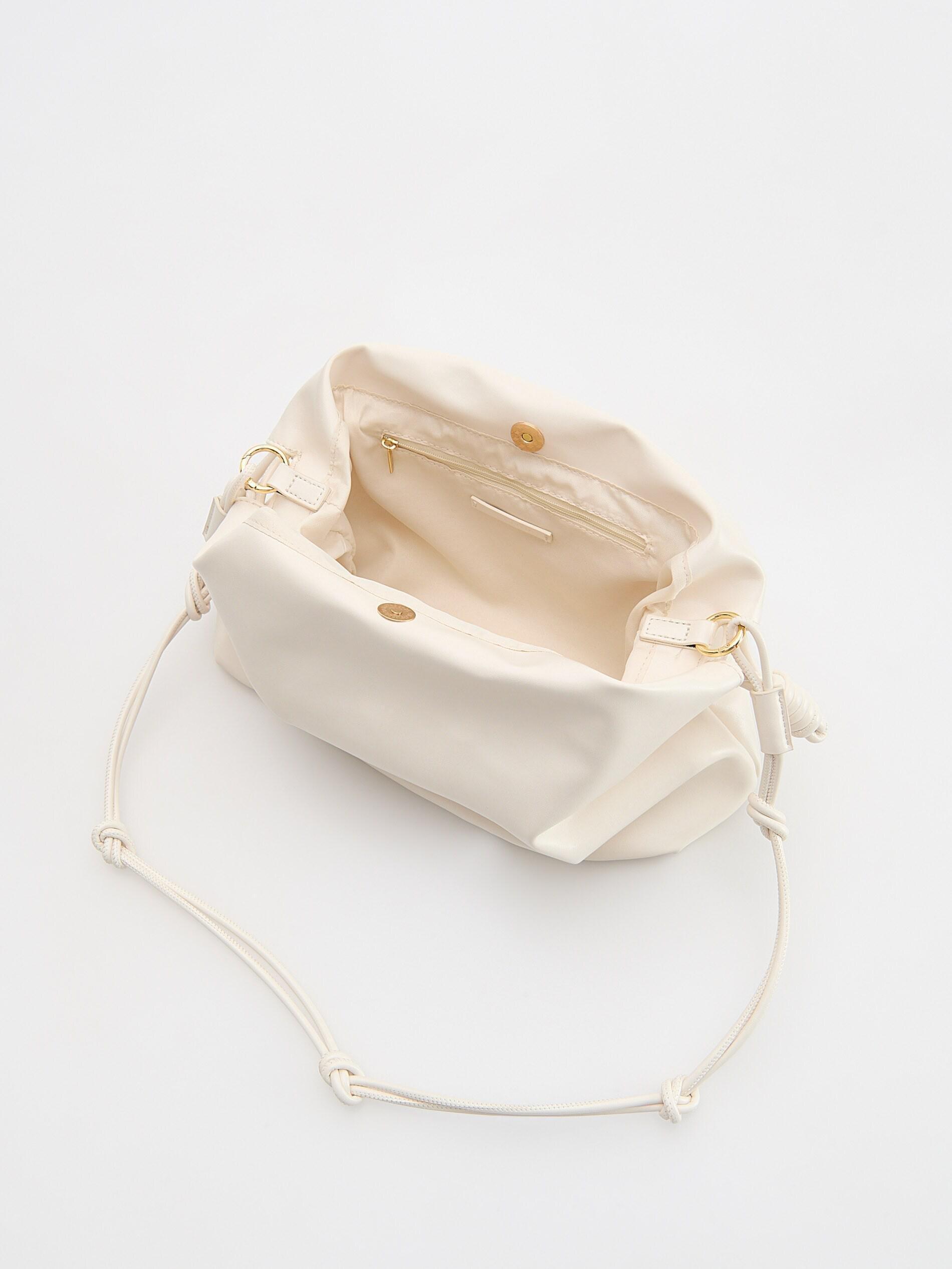 White Shoulder Bag, White, large image number 4