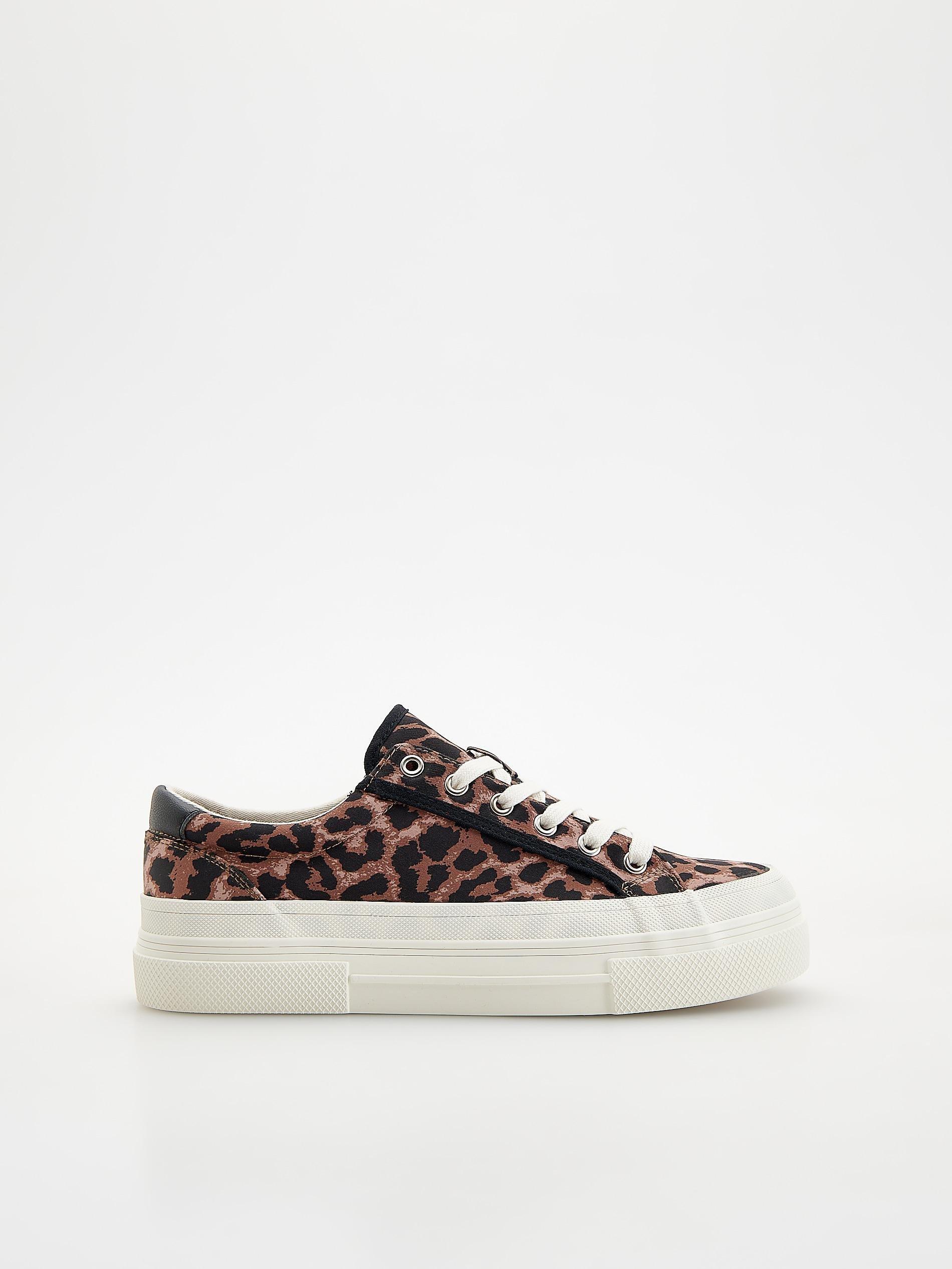 Multicolour Animal Pattern Sneakers, Multicolor, medium