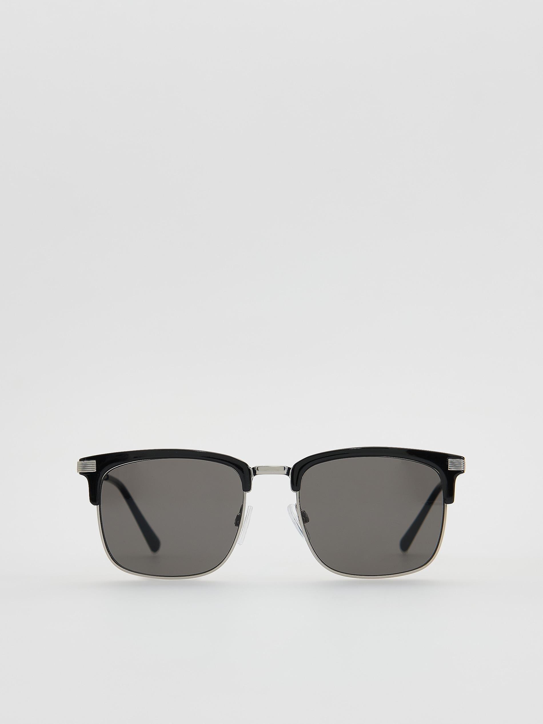Black Sunglasses With Case, Black, large image number 0