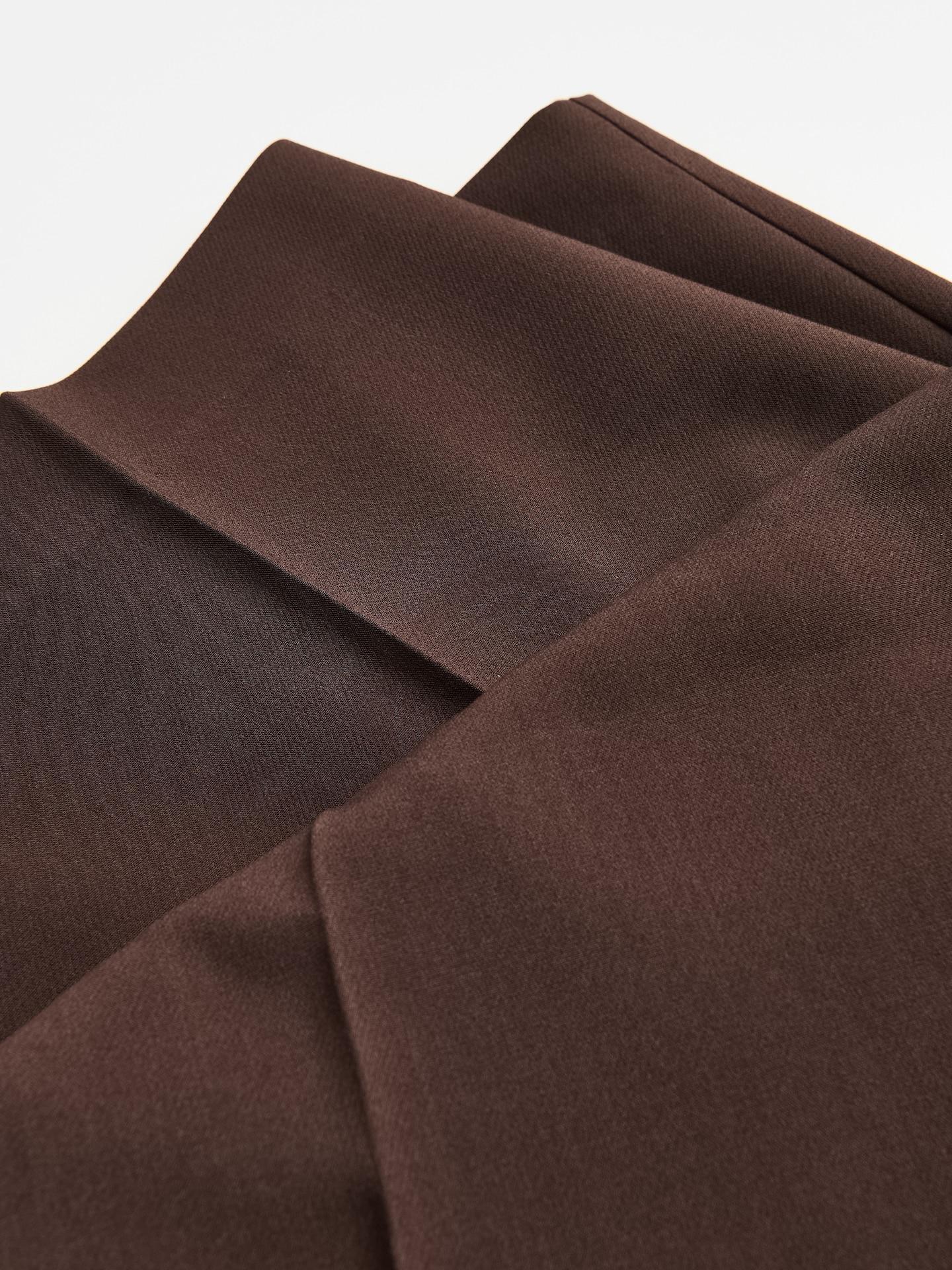 Brown Barrel Leg Trousers, Brown, large image number 4