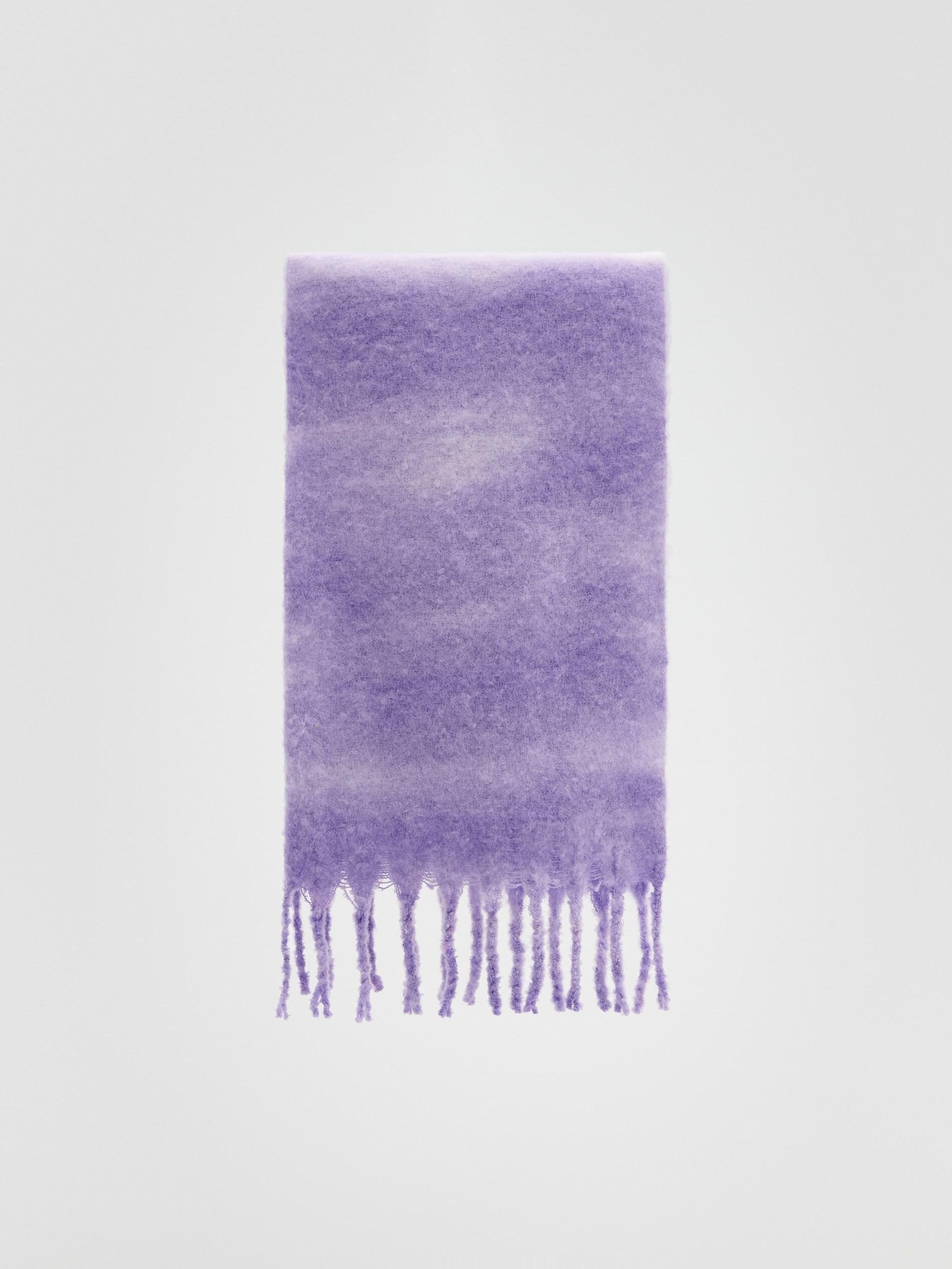 Lavender Soft Scarf With Fringes, Women, , large image number 0