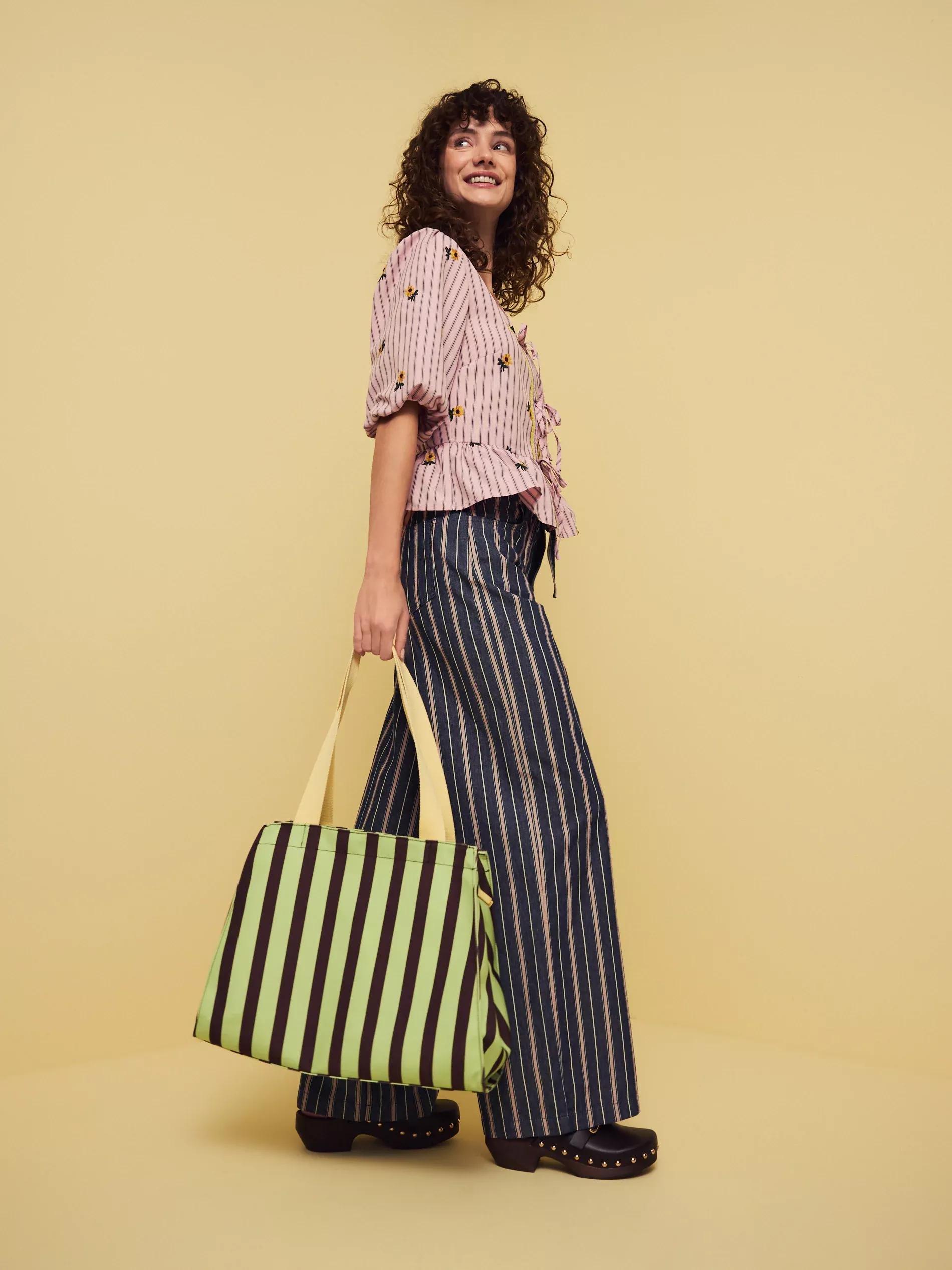 Multicolour Striped Bag, Multicolor, large image number 0