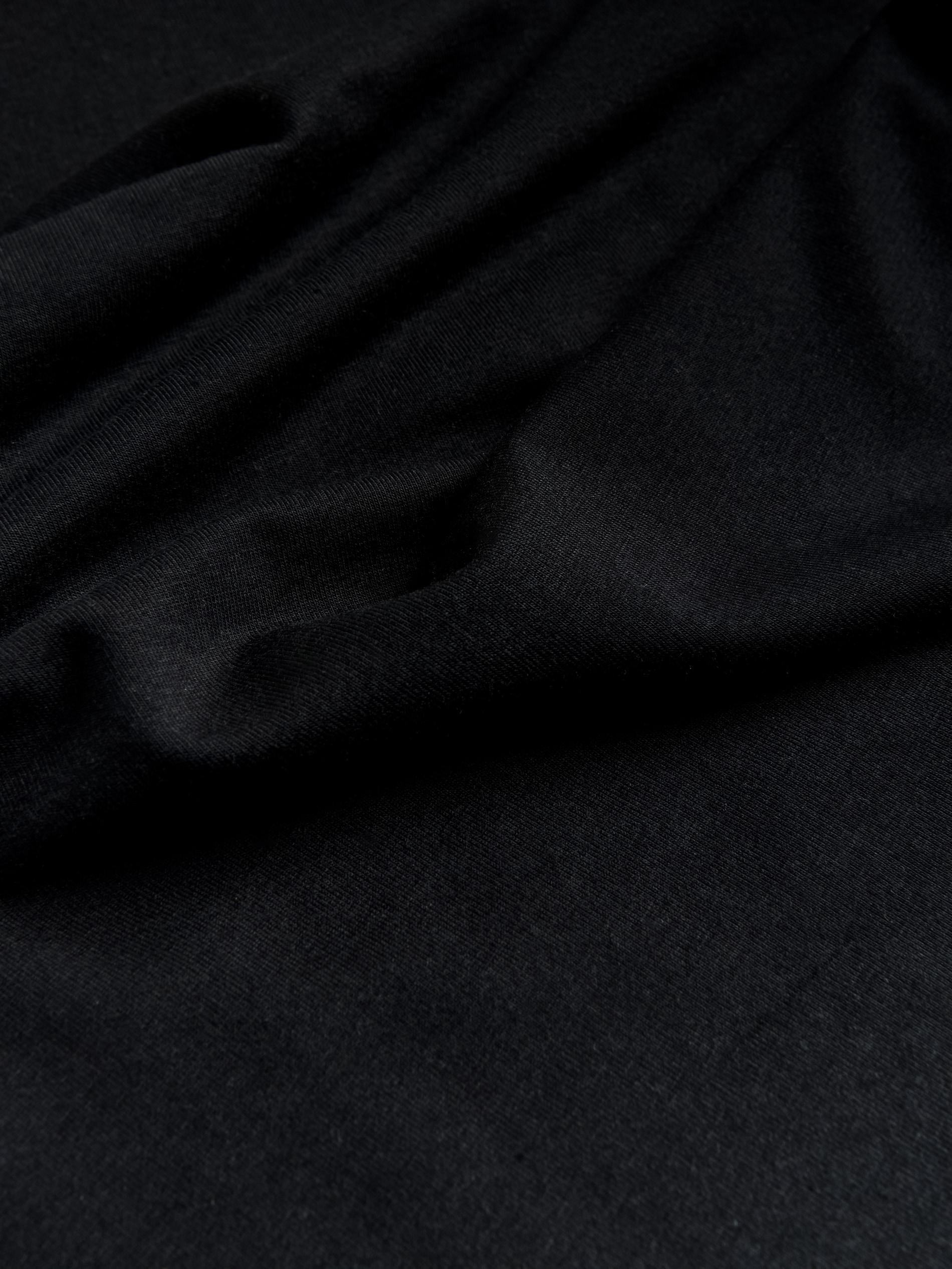 Black Bamboo Fibre Rich Long Sleeve T-Shirt, Black, large image number 5