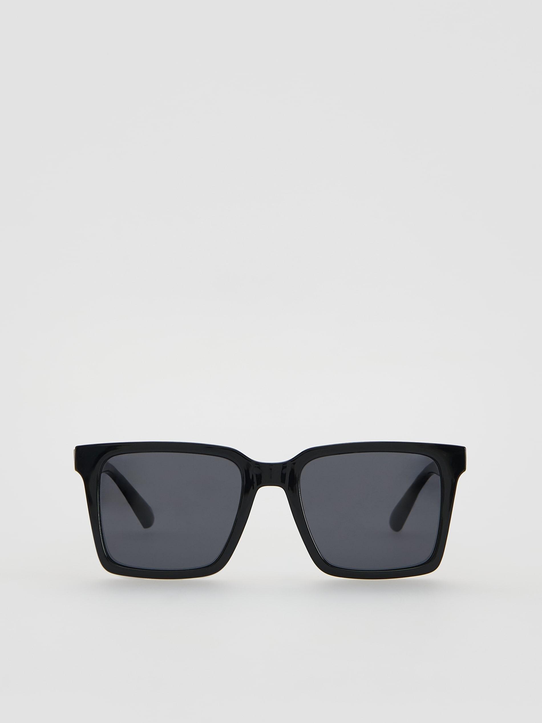 Black Polarized Sunglasses, Black, medium