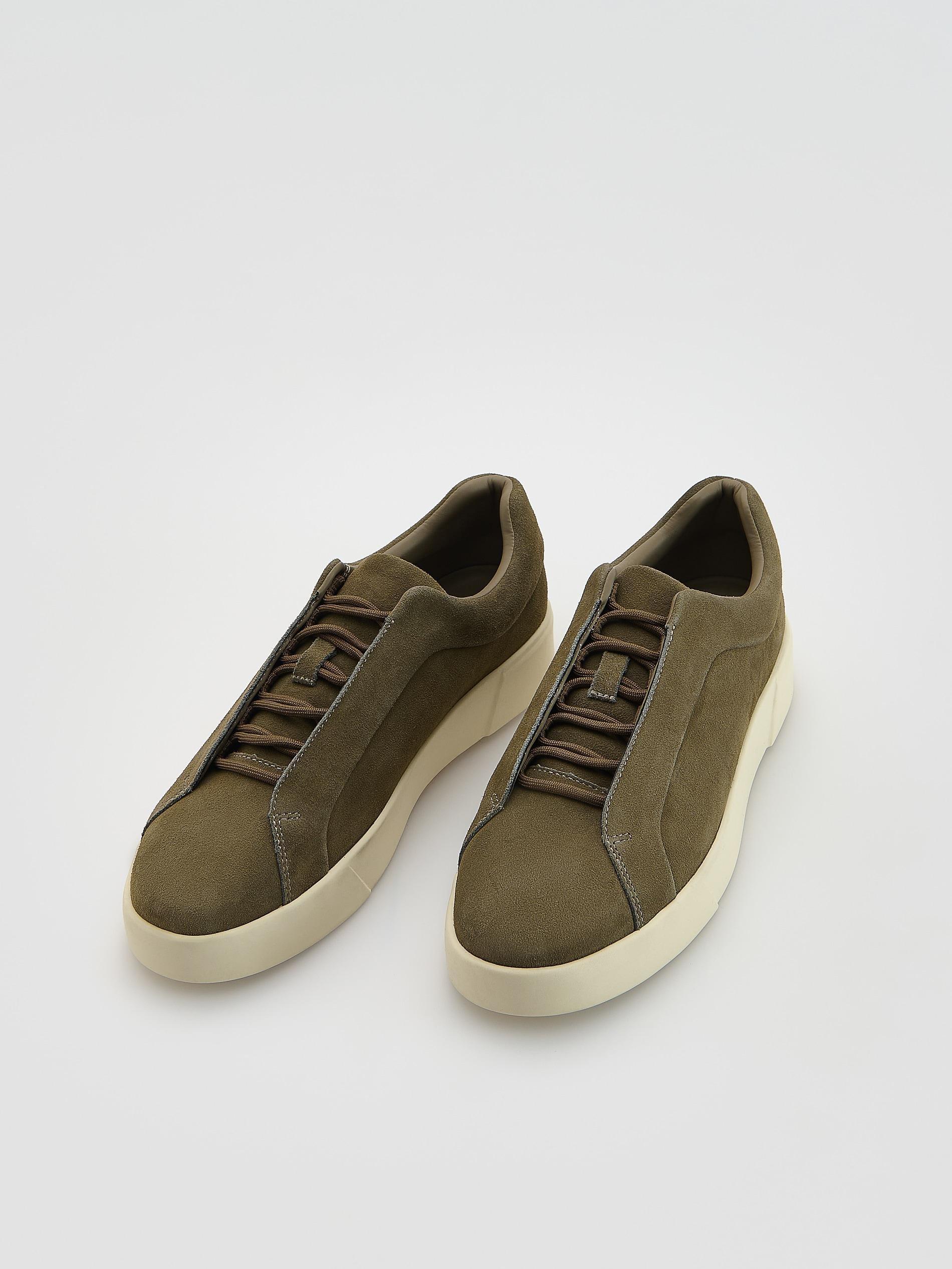 Brown Suede Sneakers, Brown, medium
