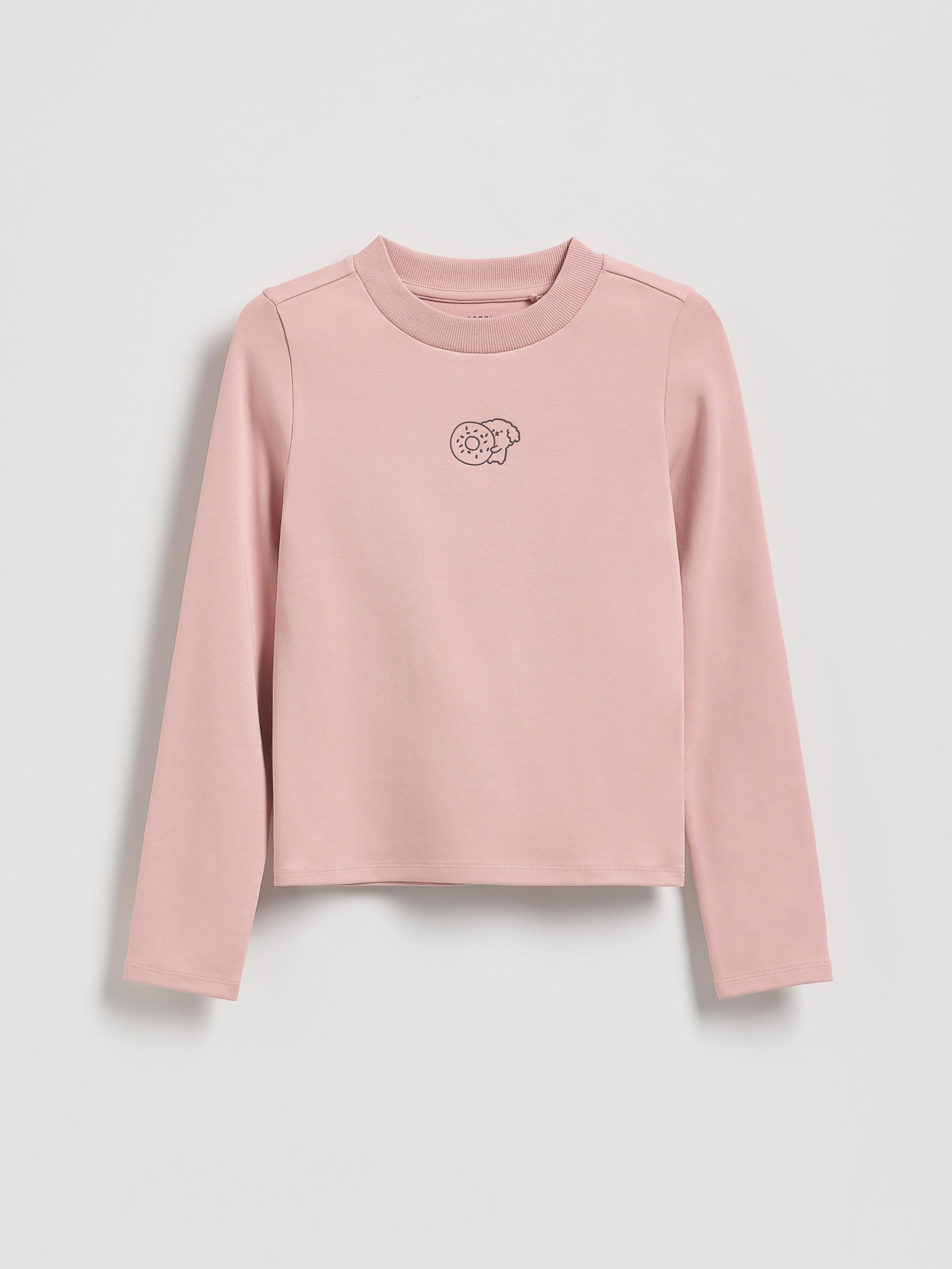 تيشيرت مع طبعة وردي, Pink, large image number 3